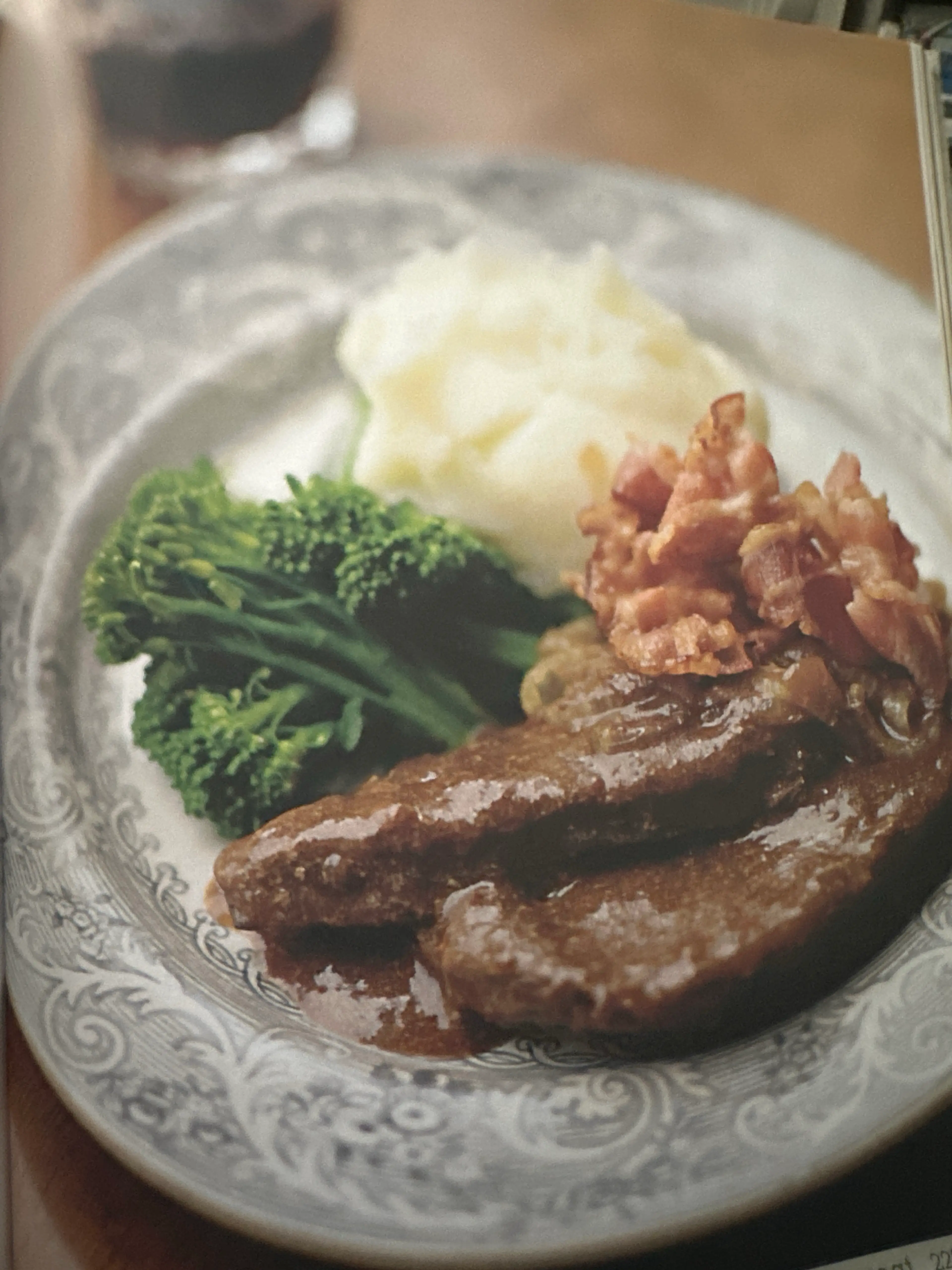 LIVER & BACON WITH ONIONS & GRAVY