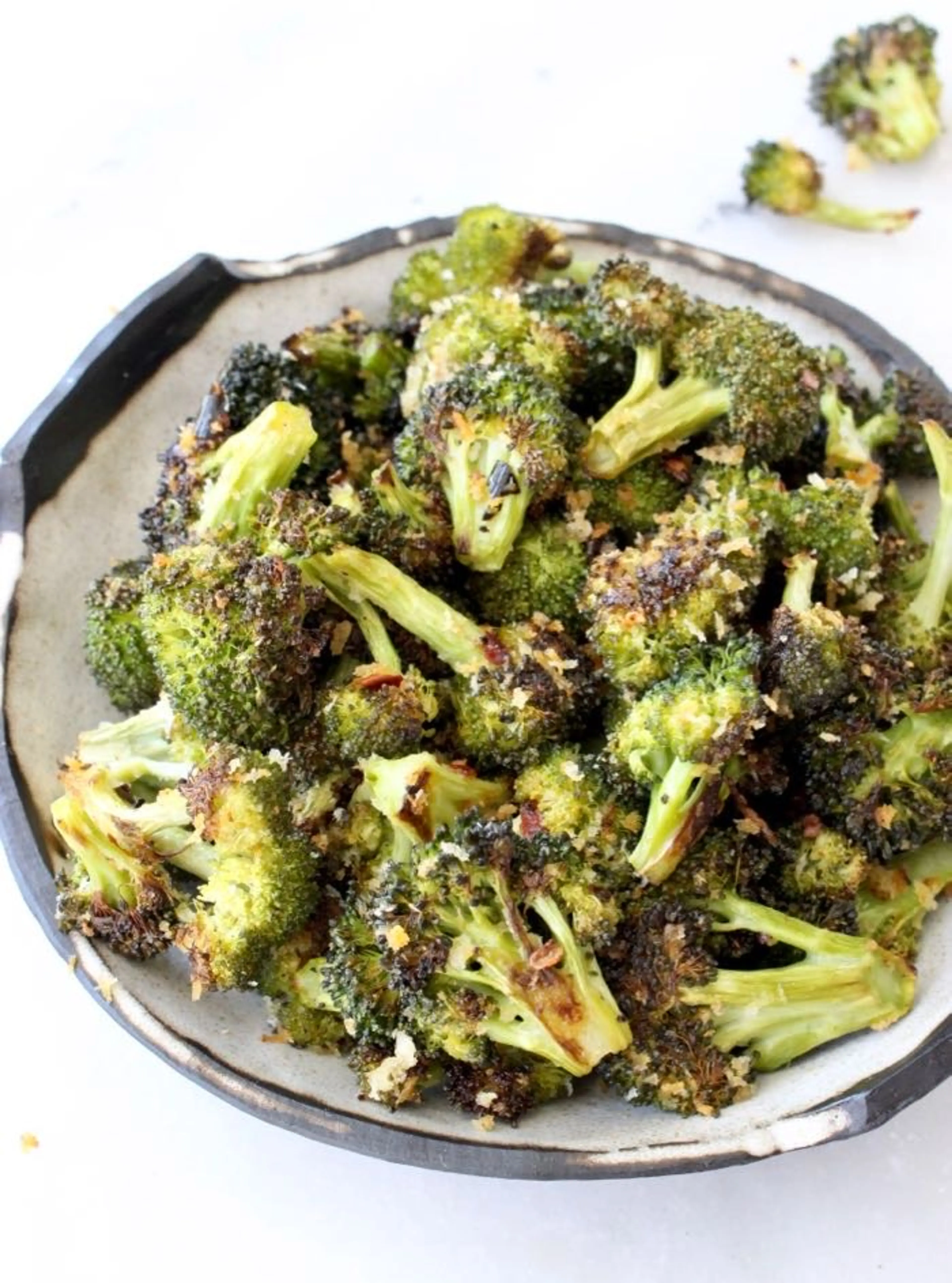 Vegan Roasted Broccoli with Lemon & Garlic