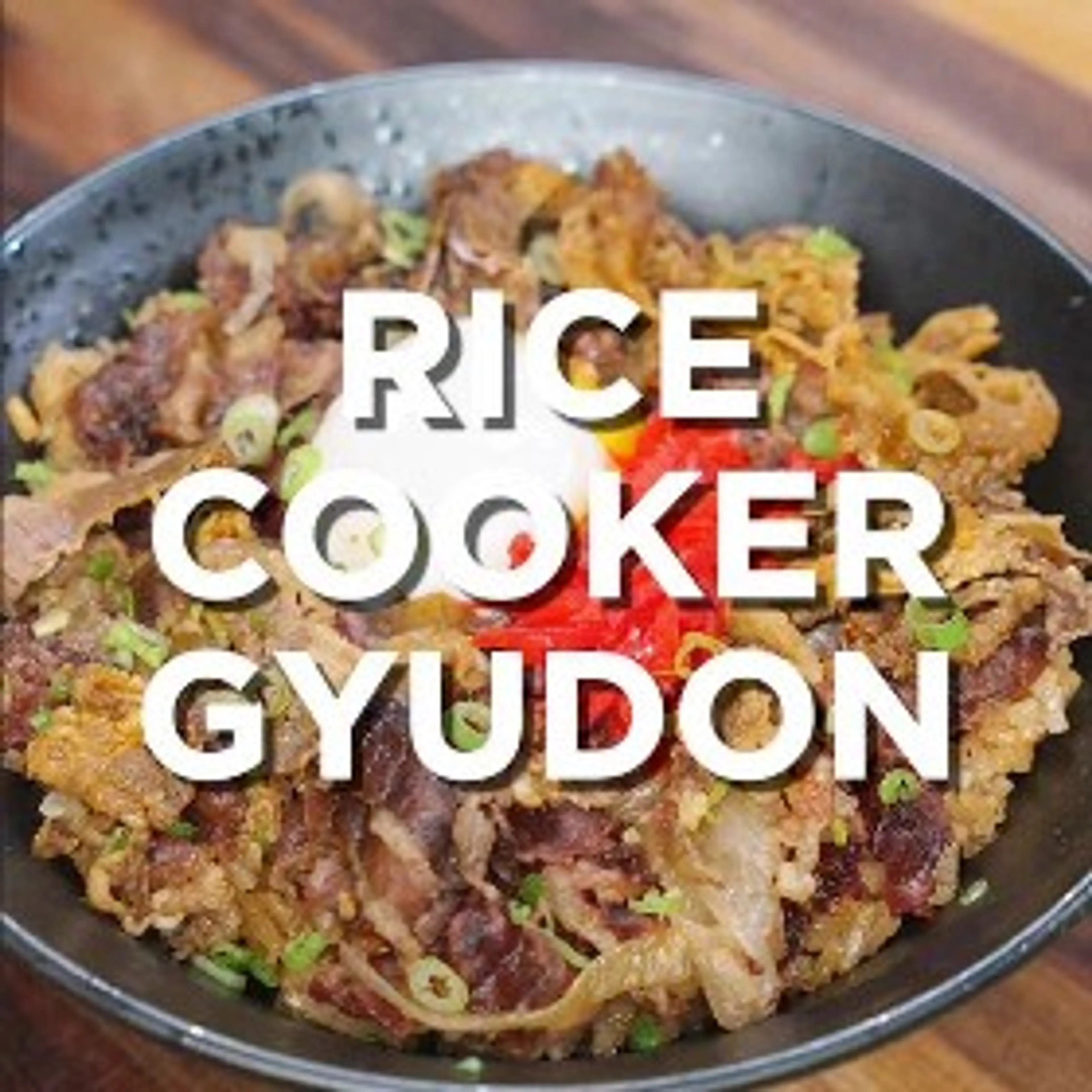 Gyudon - Rice Cooker