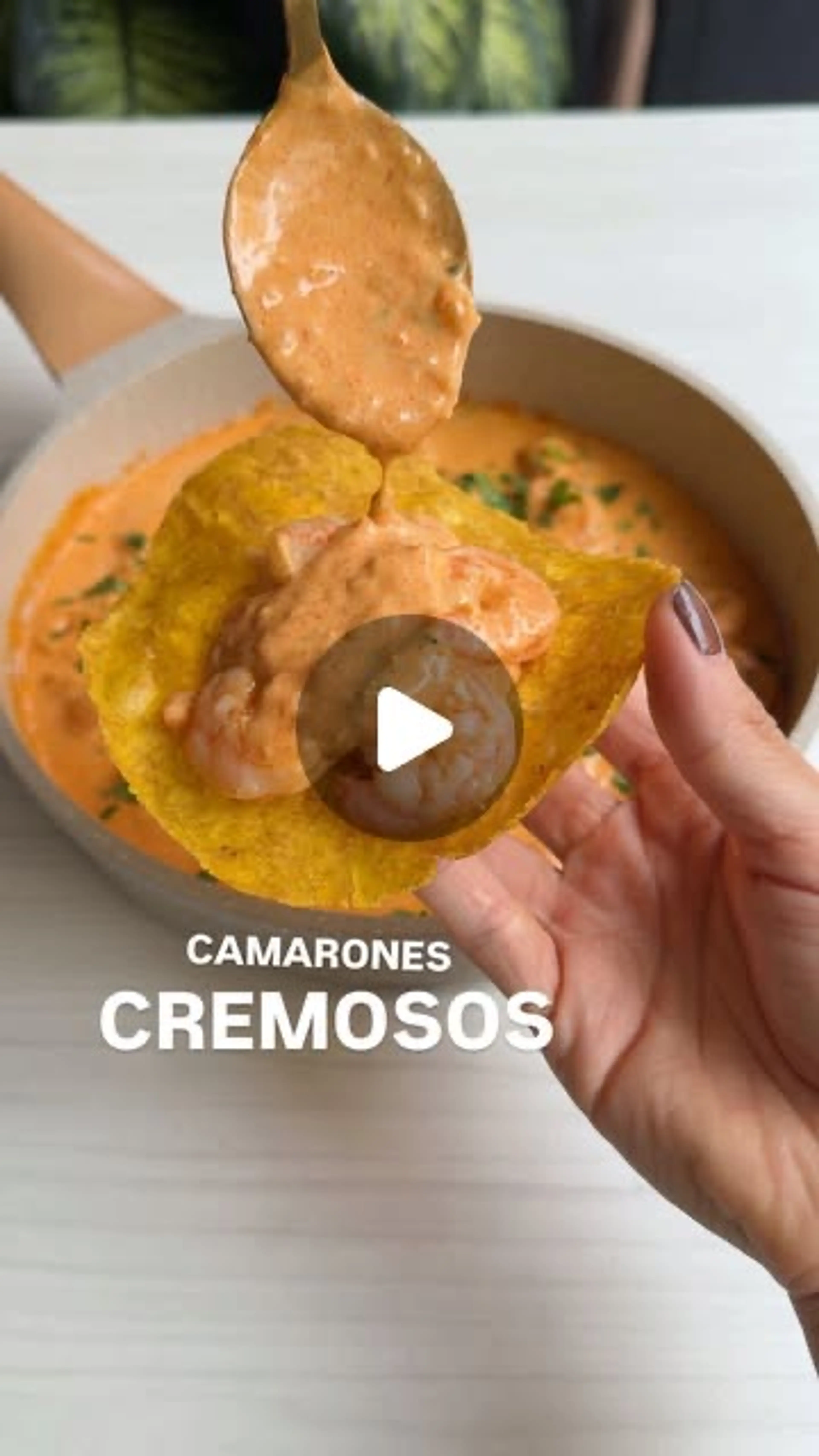 Camarones Cremosos En Leche De Coco