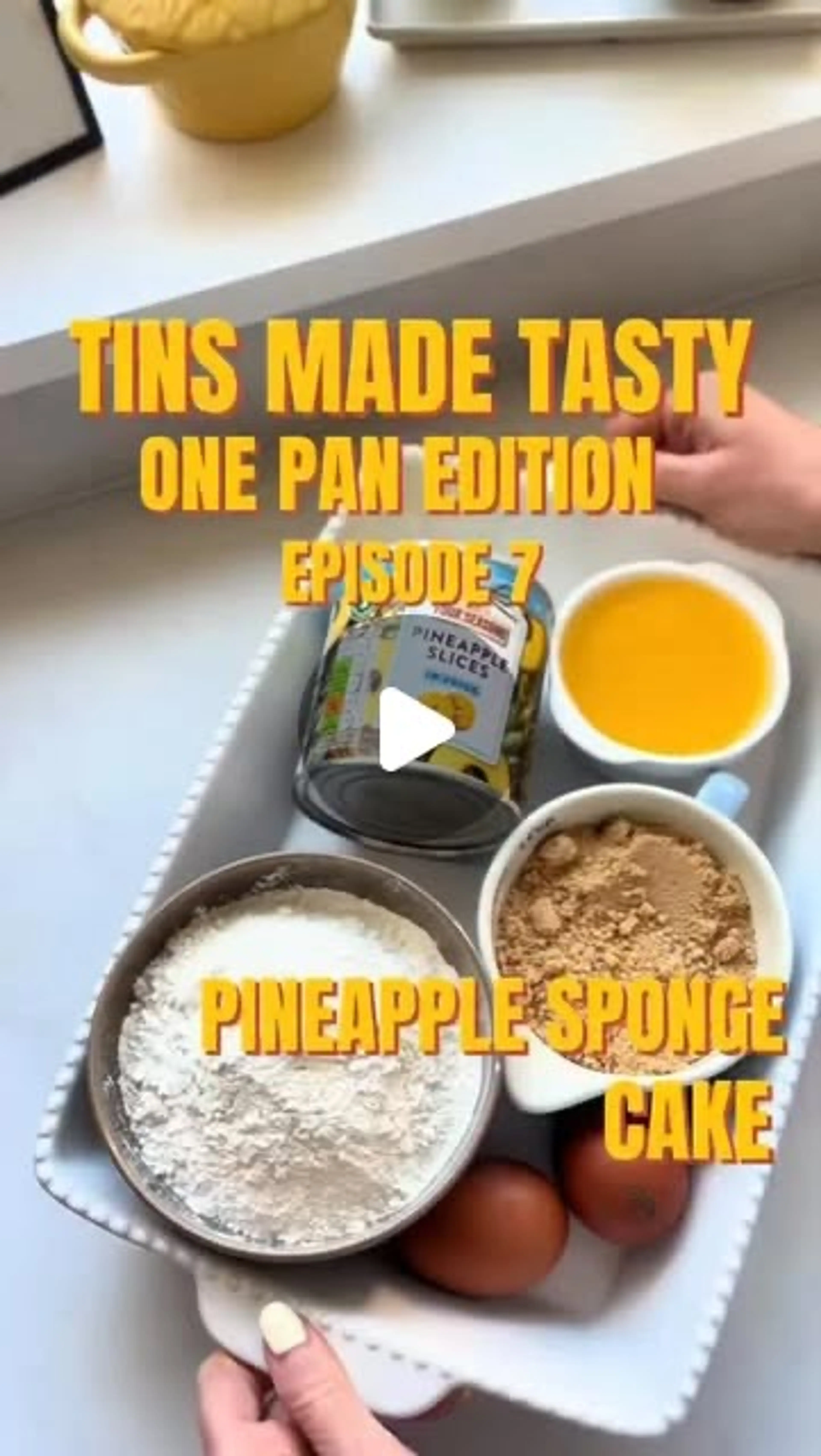 Pineapple Sponge Cake