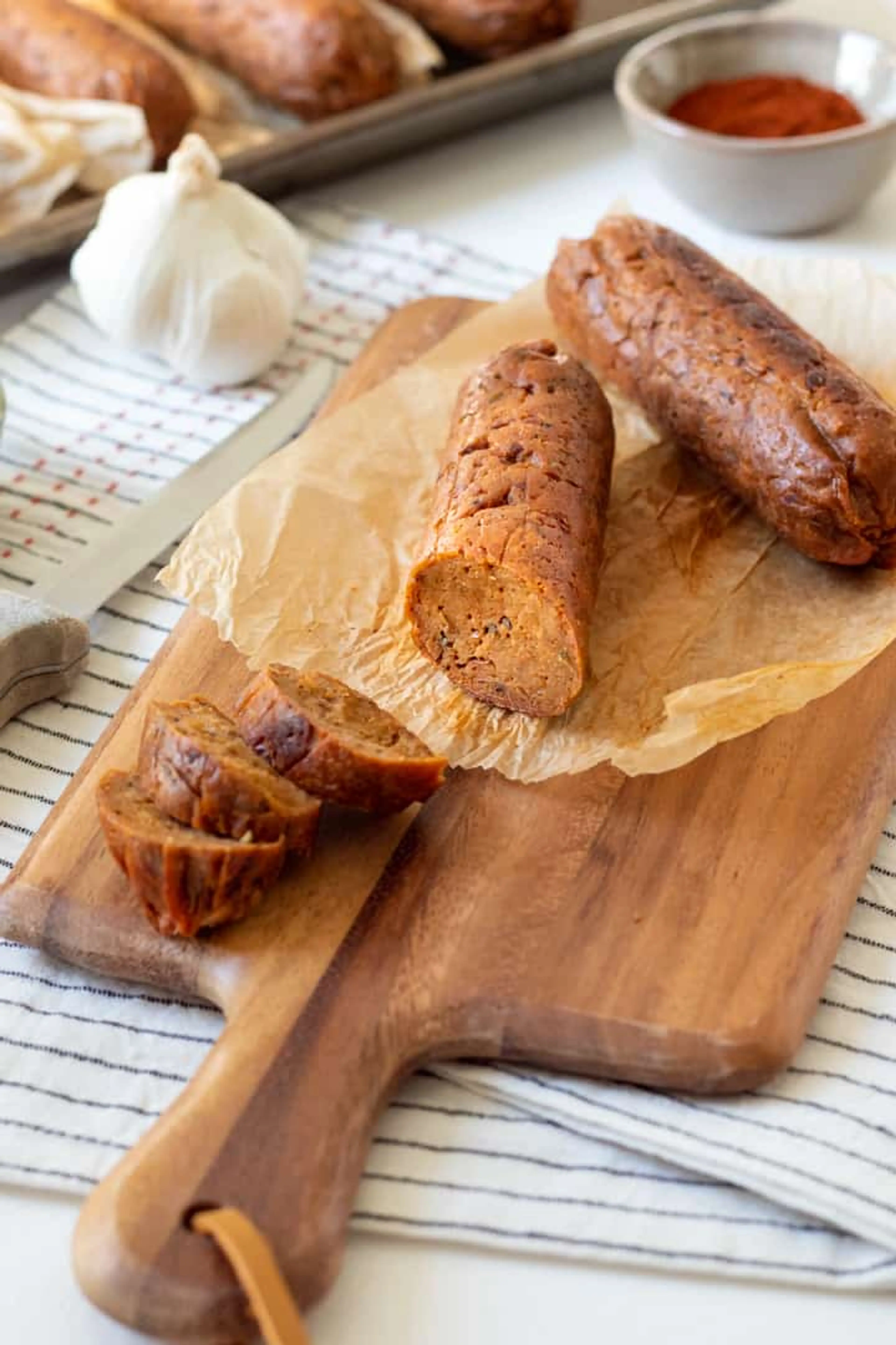 Vegan Andouille Sausage