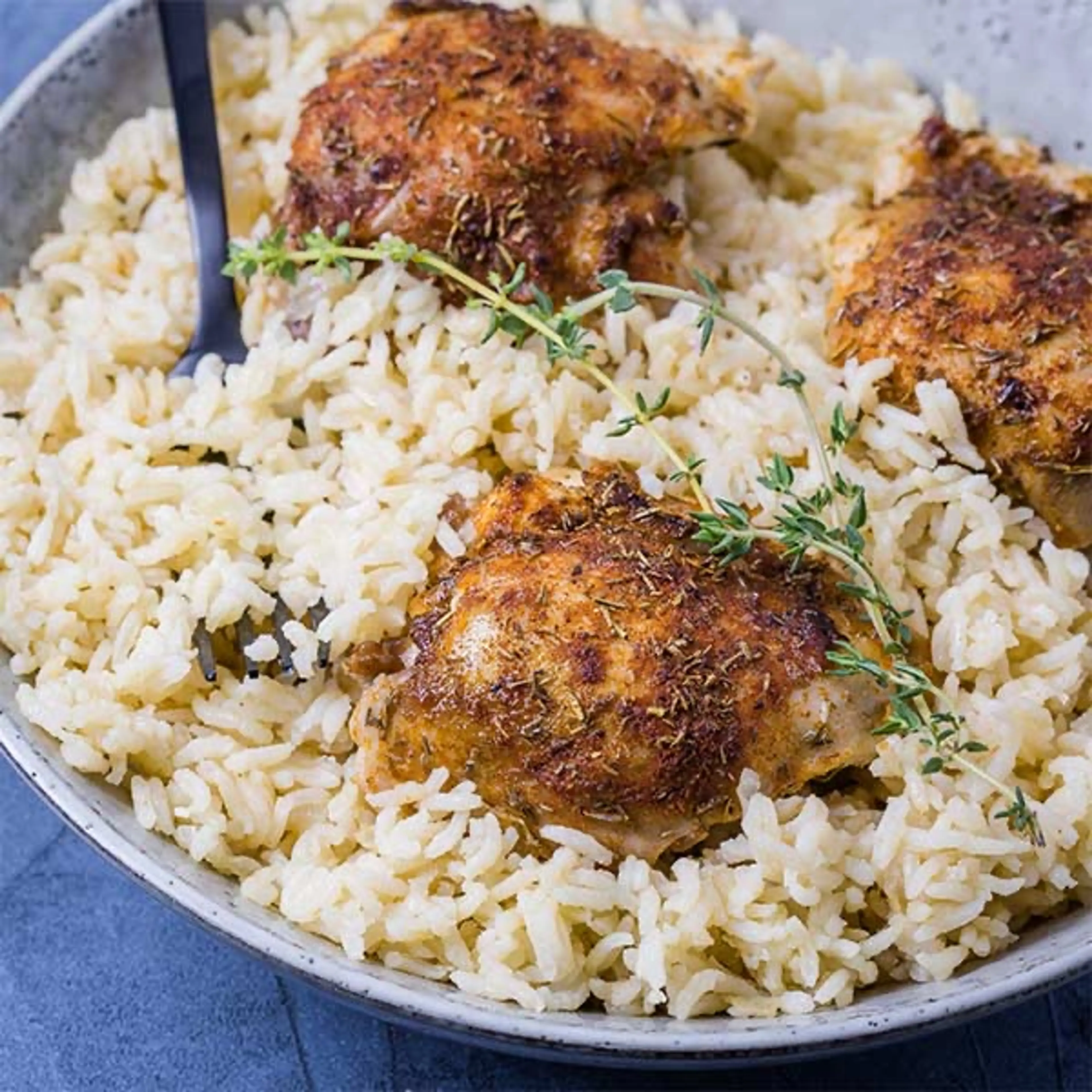 Steam Oven Baked Chicken and Rice