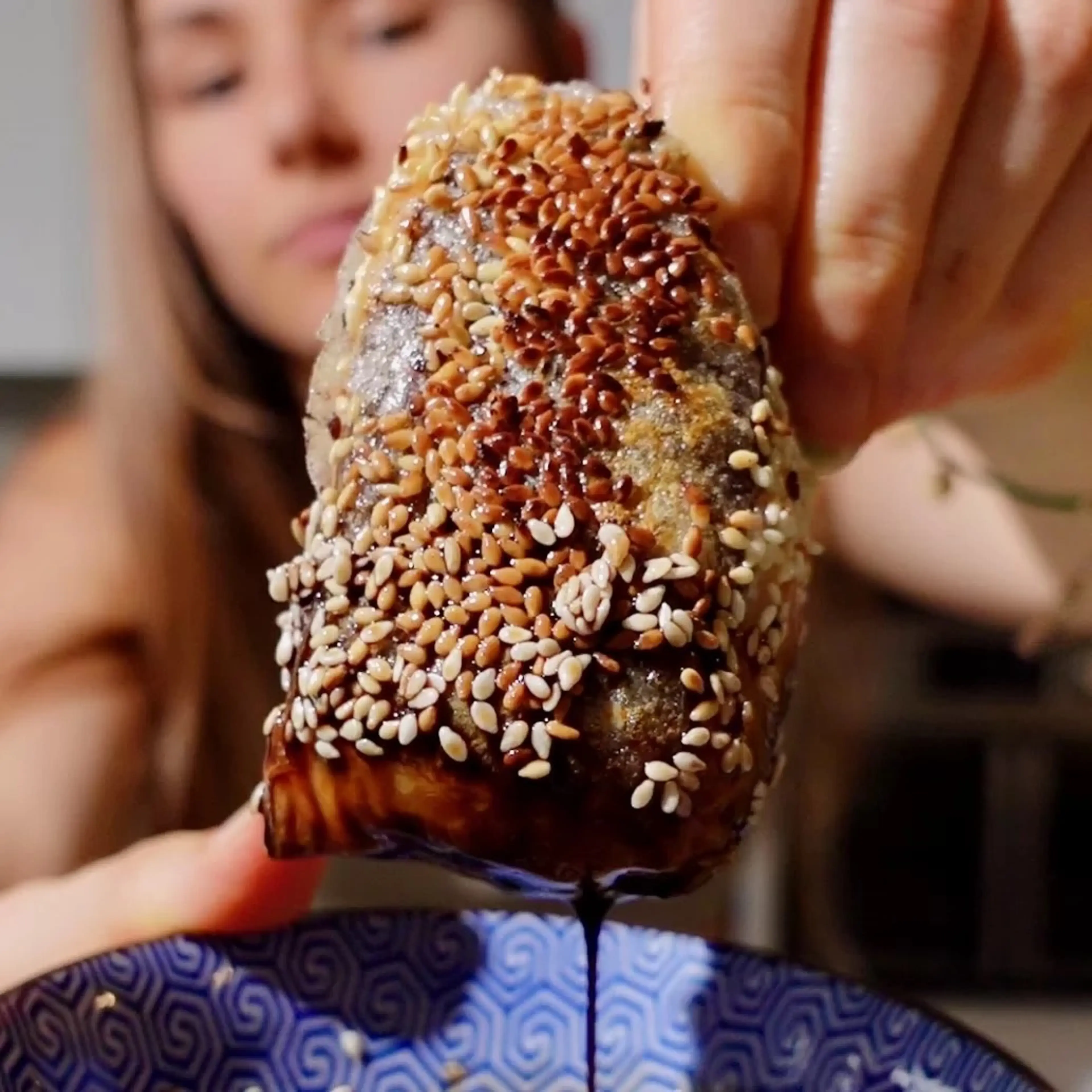 Crispy Rice Paper Dumplings with Tuna & Avocado