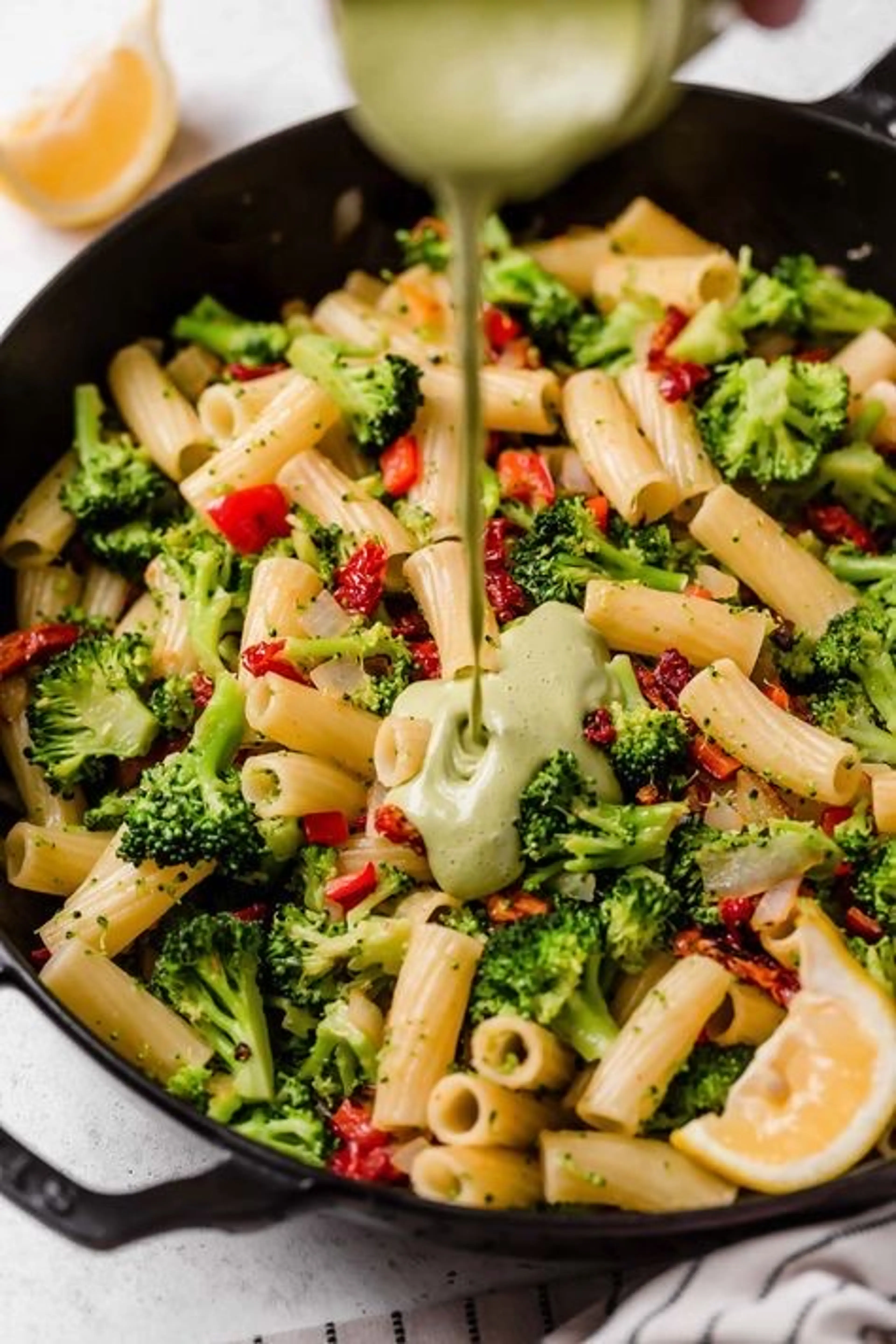 Pasta with Basil Cashew Cream