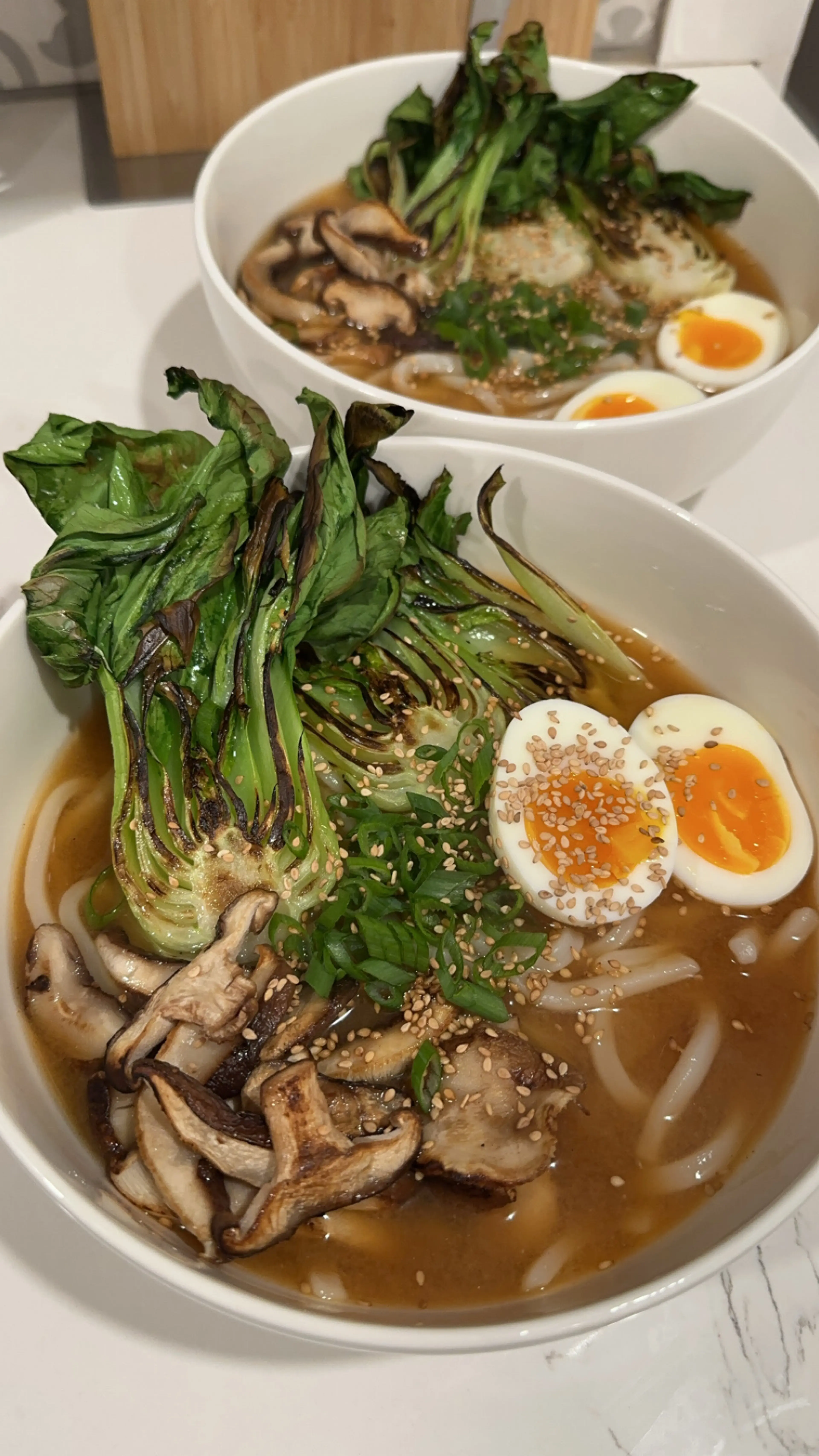 Udon Noodle Soup with Miso Broth