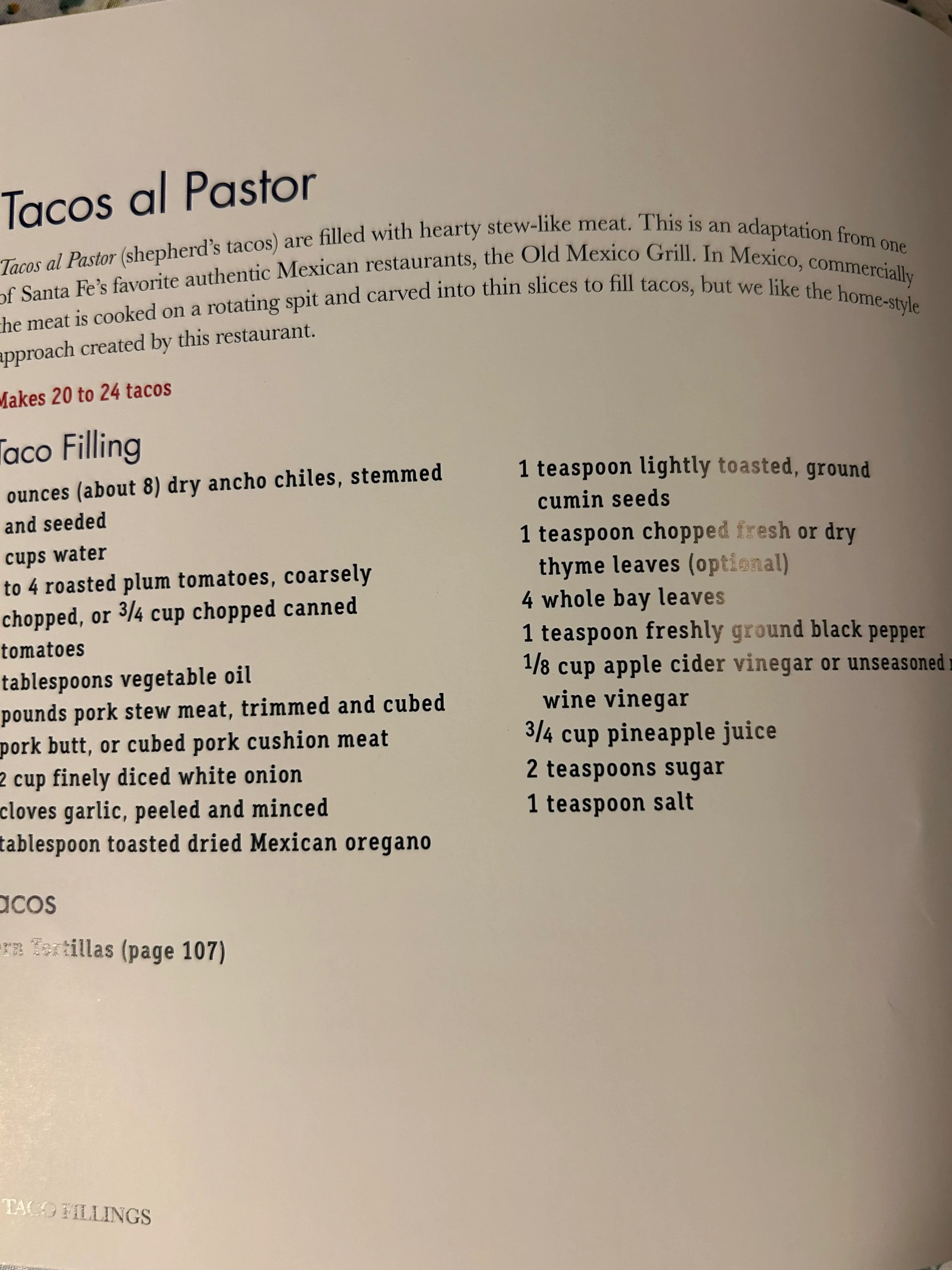 Tacos al Pastor