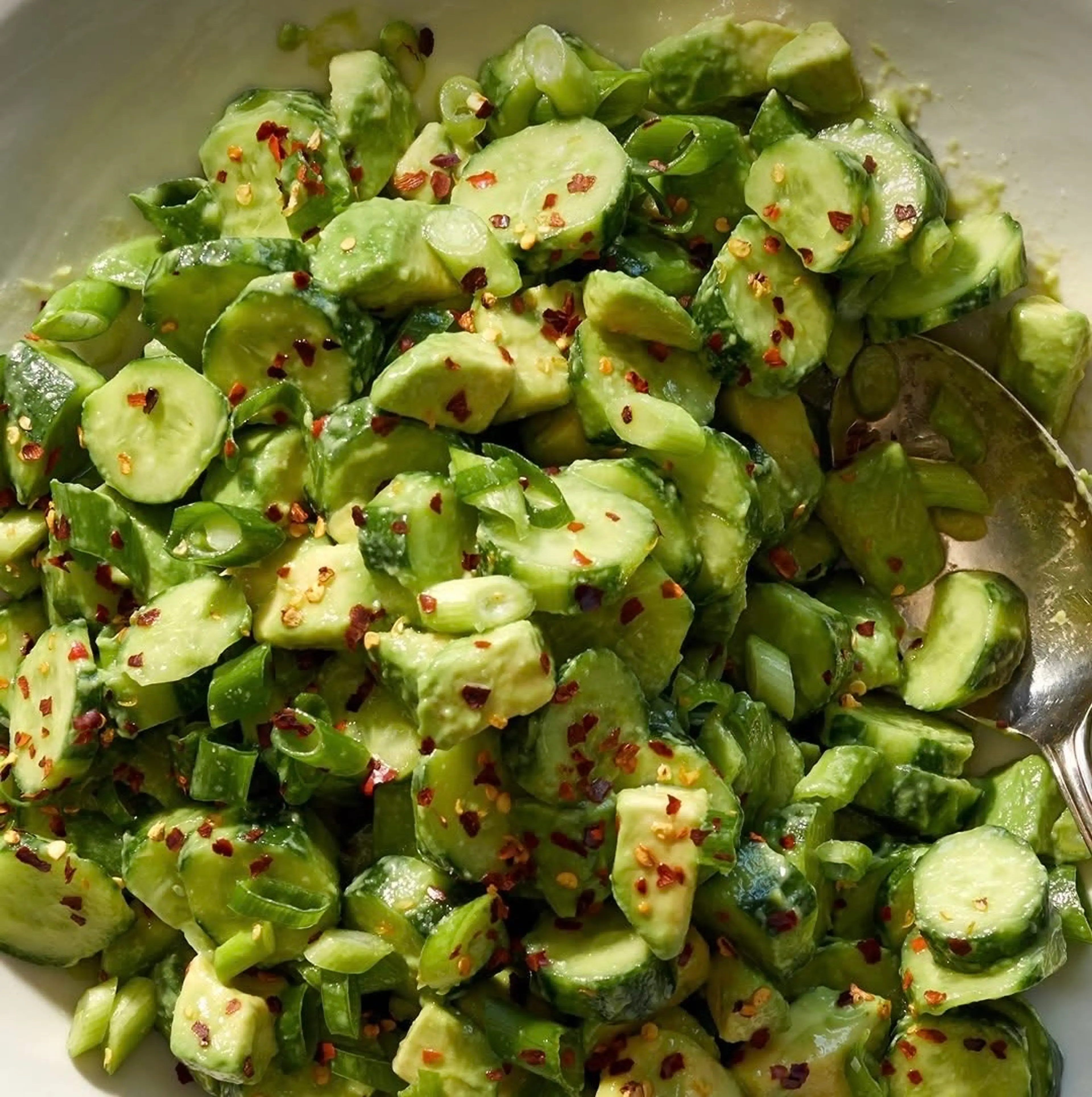 Crunchy Cucumber-Avo Salad