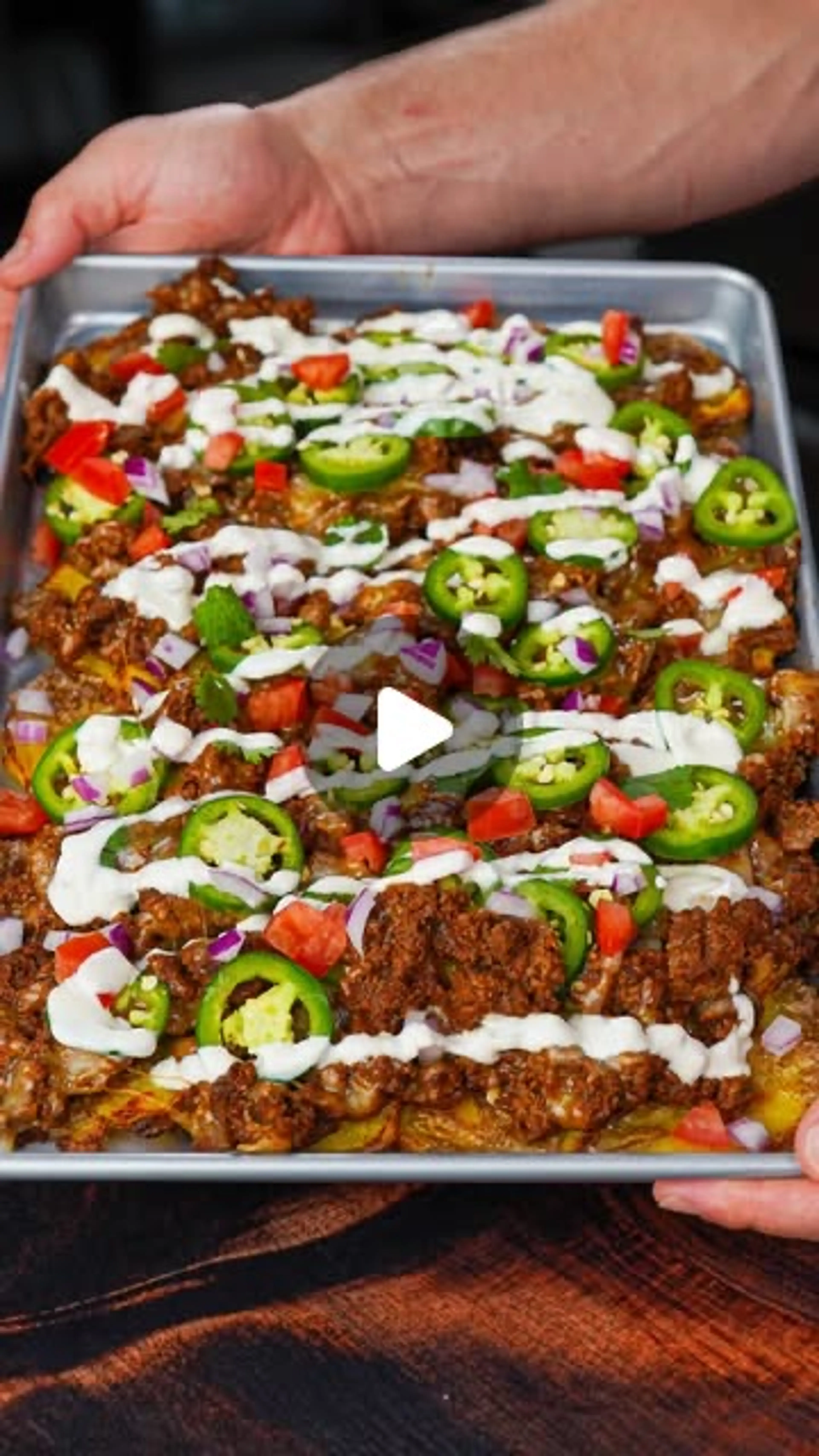 Loaded Smash Potato Nachos