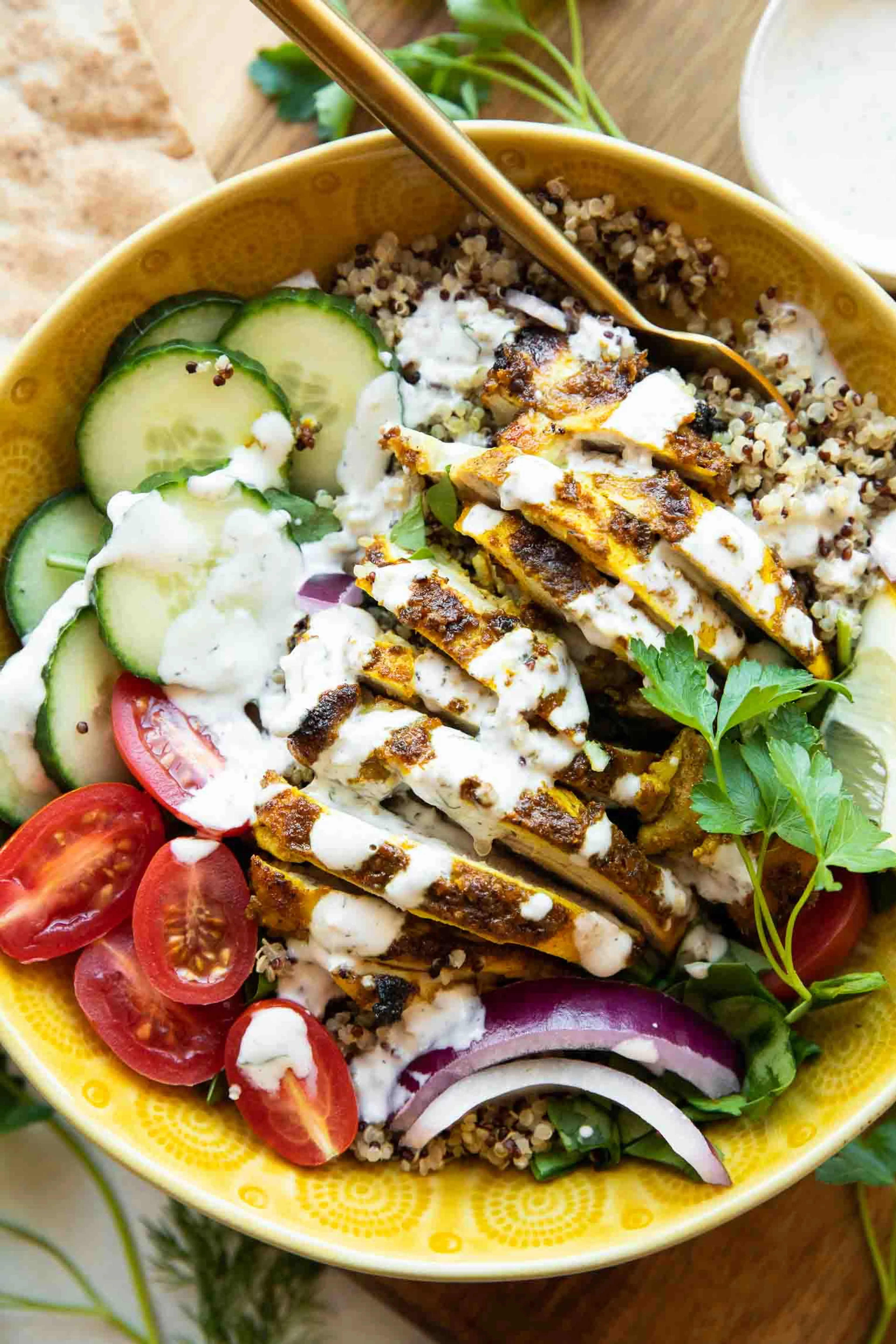 Chicken Shawarma Grain Bowls