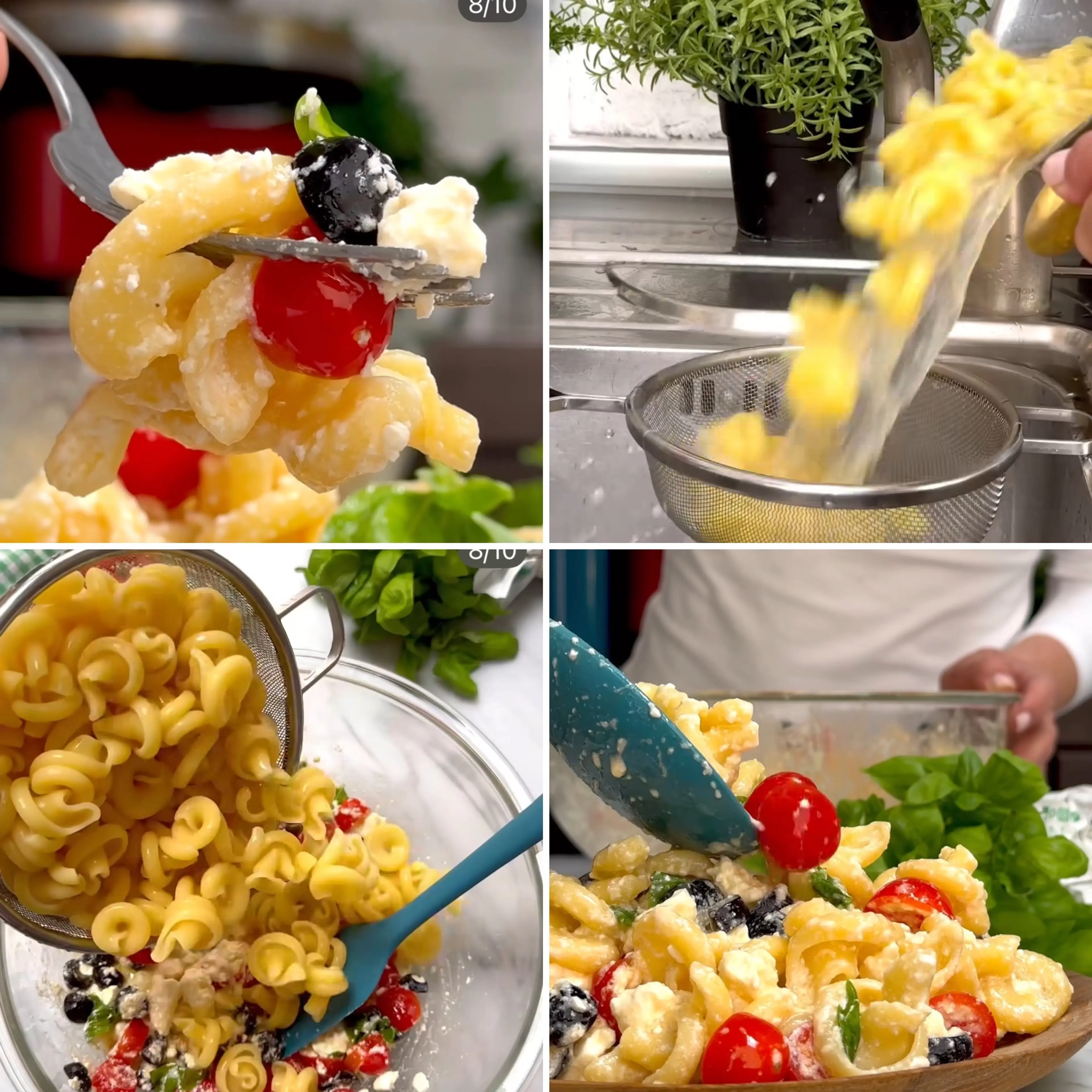 Pasta Feta Pomodorini Olive Nere