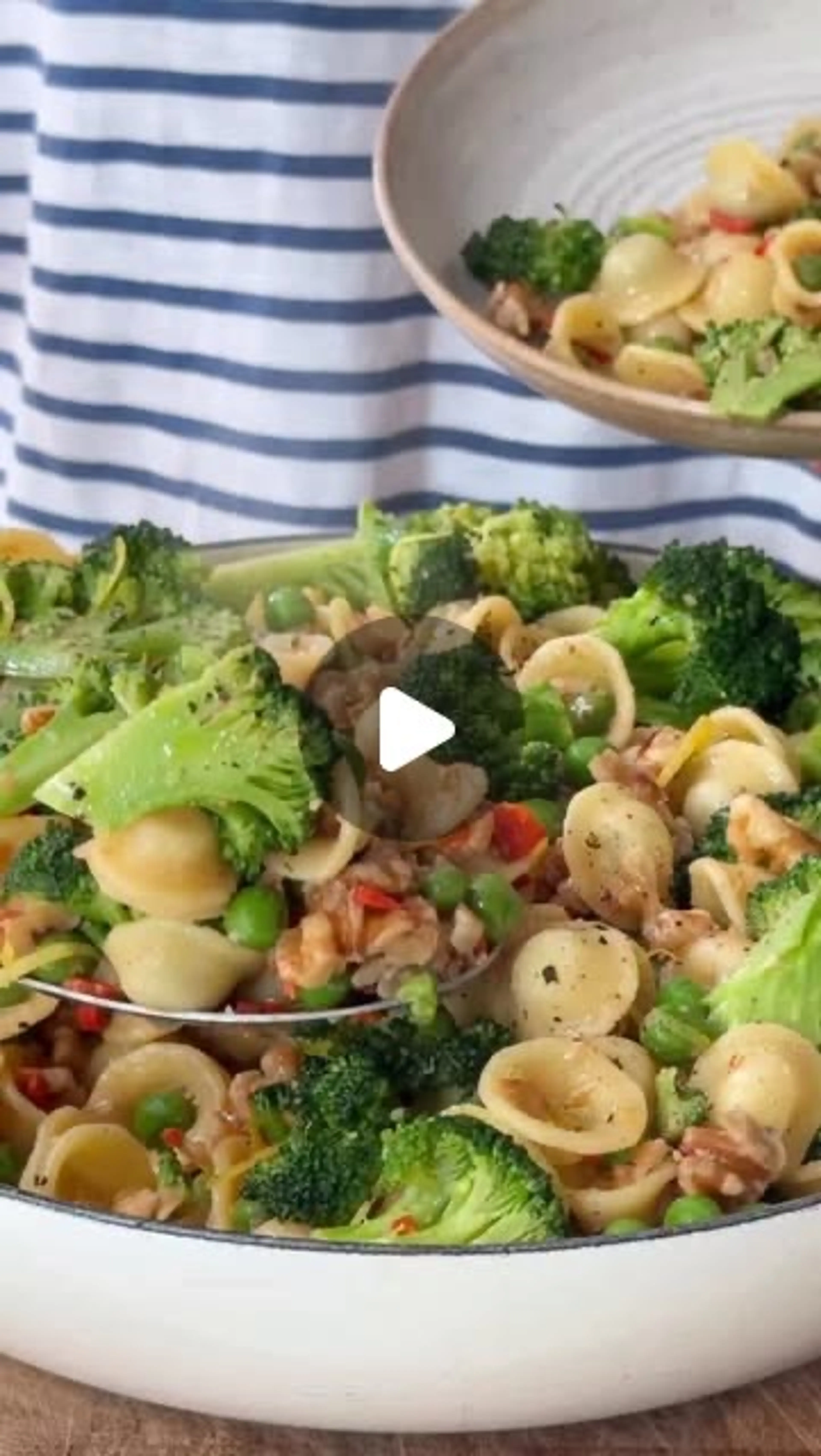 Lemony Broccoli & Walnut Orecchiette