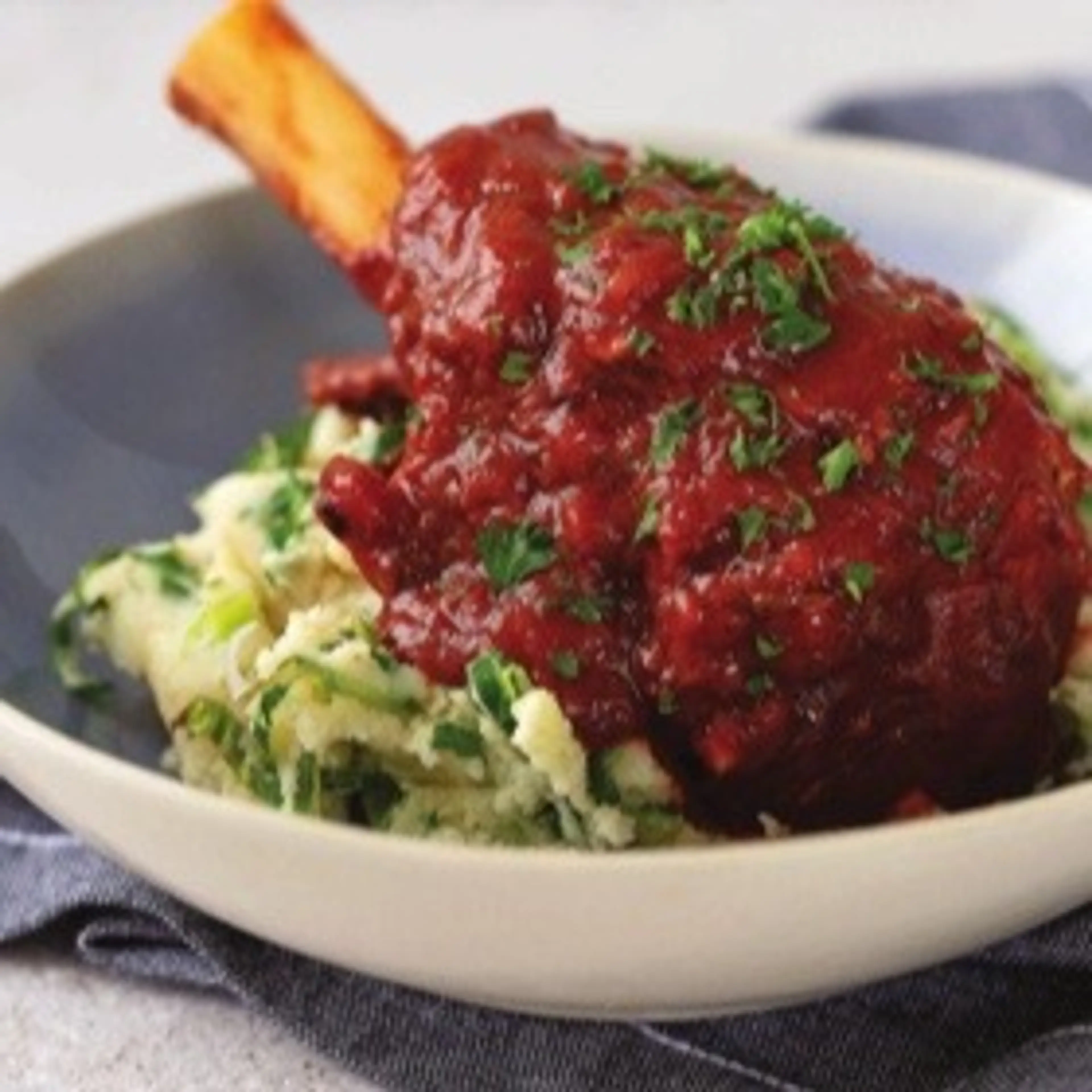 Braised Irish Lamb Shank