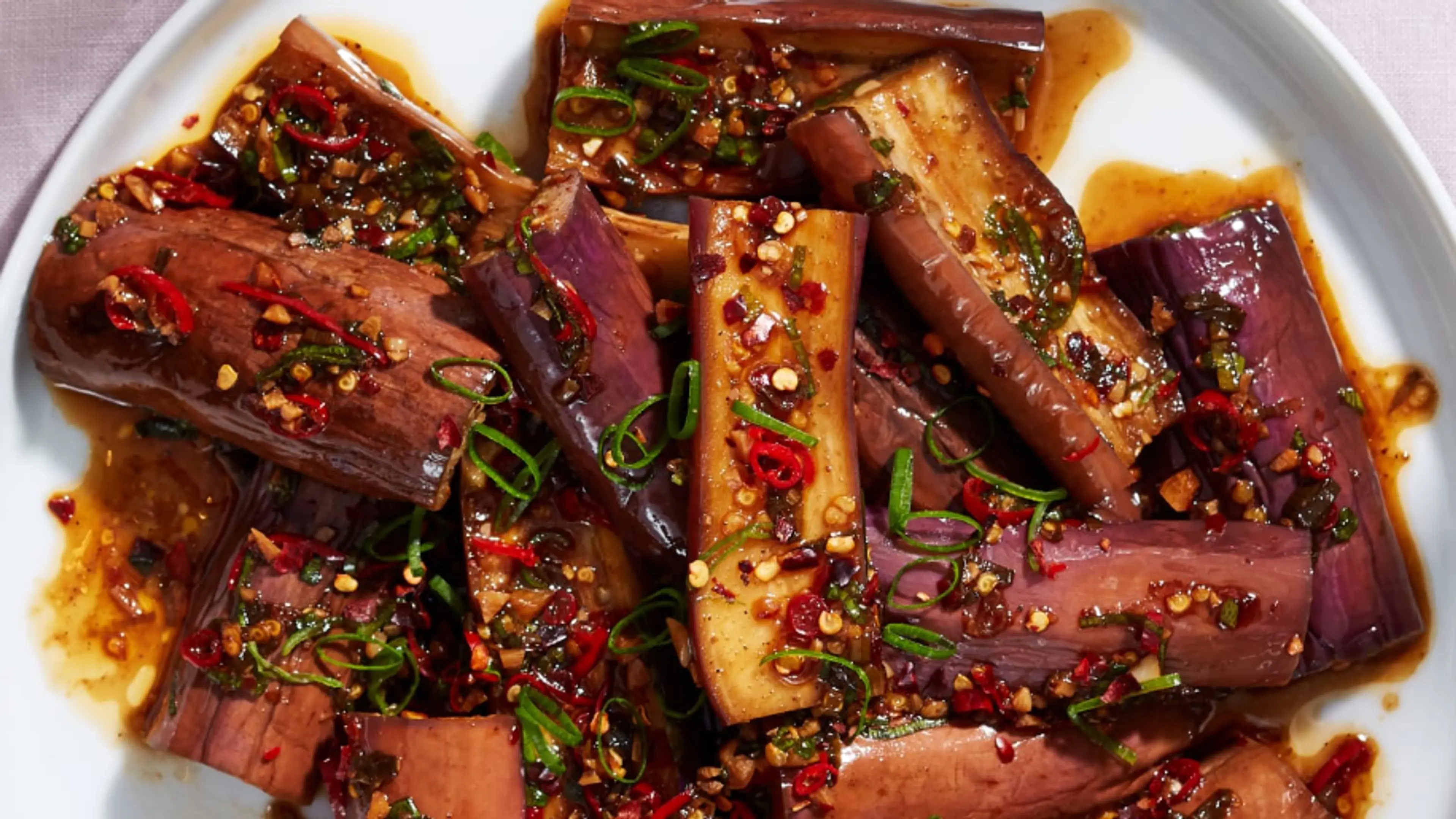 Chinese-Style Spicy Eggplant Salad