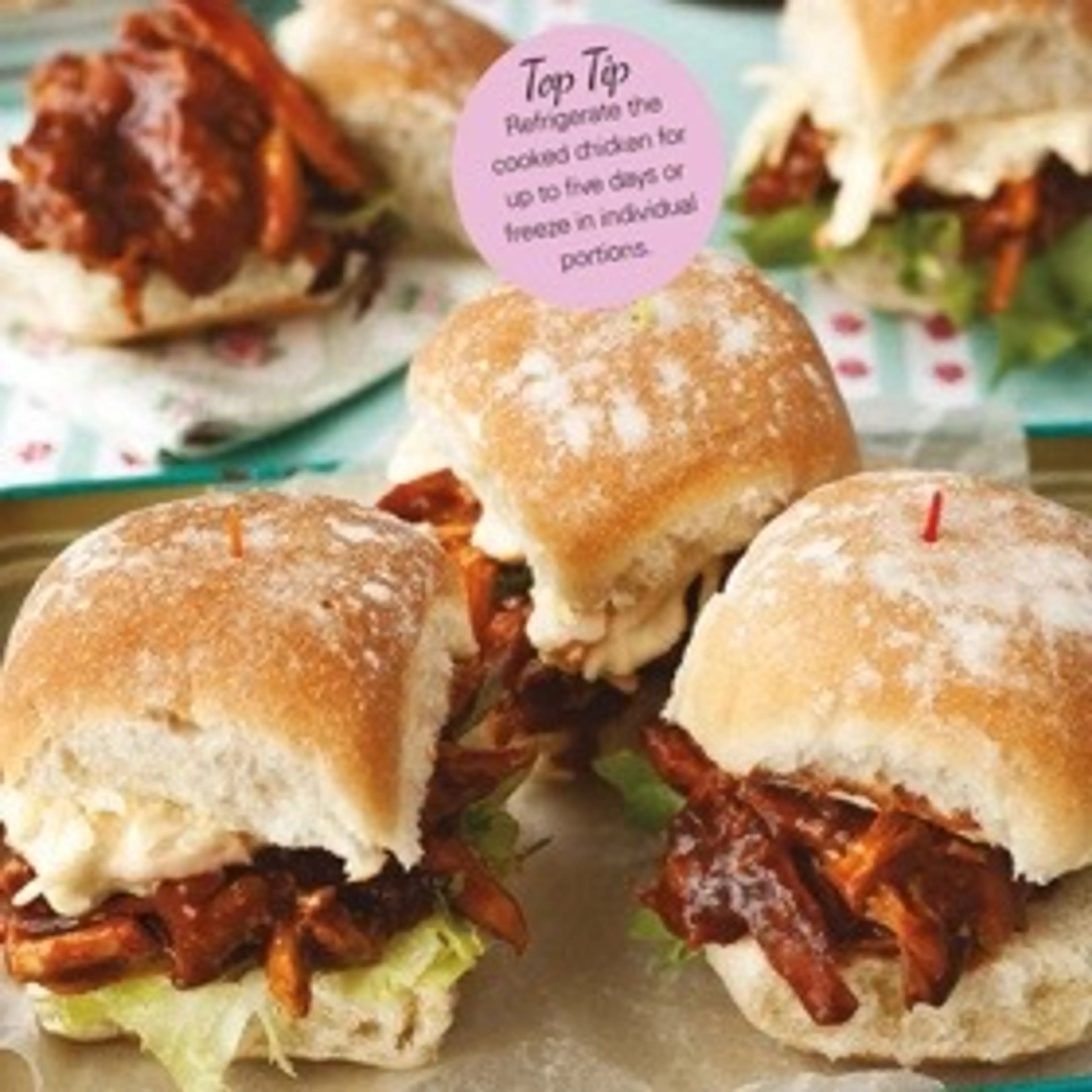 Shredded BBQ Chicken Sloppy Joes
