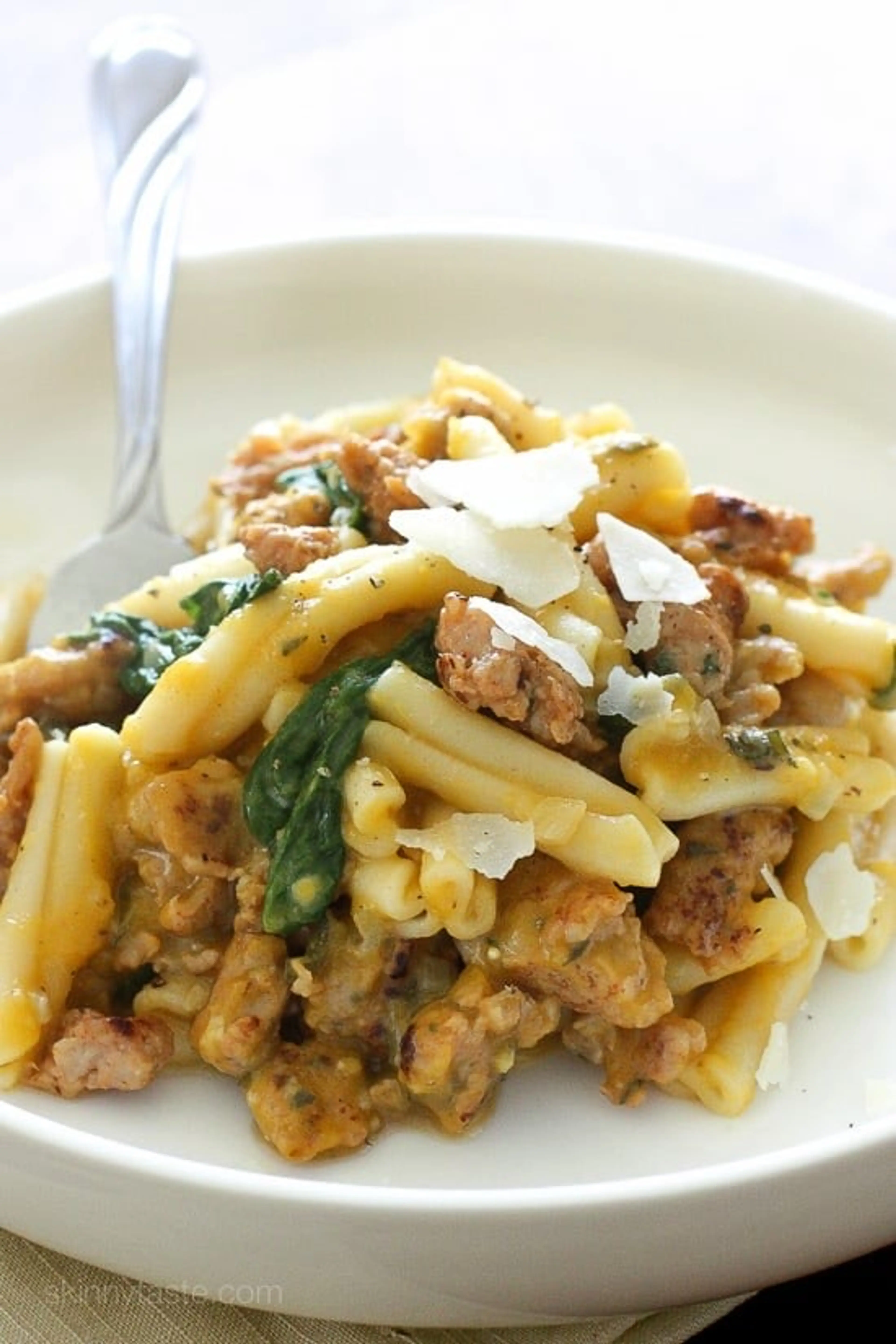 Butternut Squash Pasta with Spicy Sausage