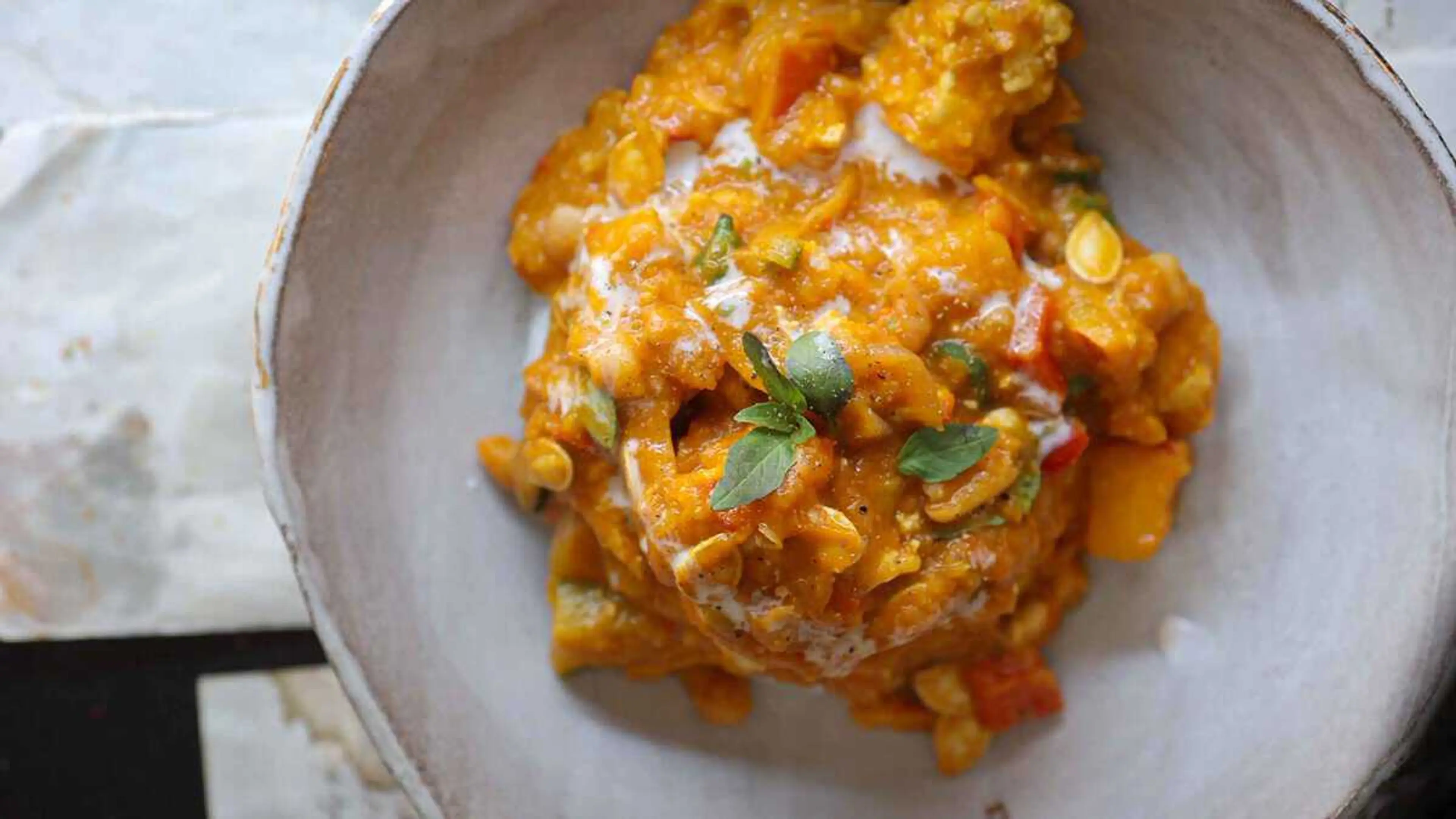 Hi-Protein Vegan Pumpkin Curry.