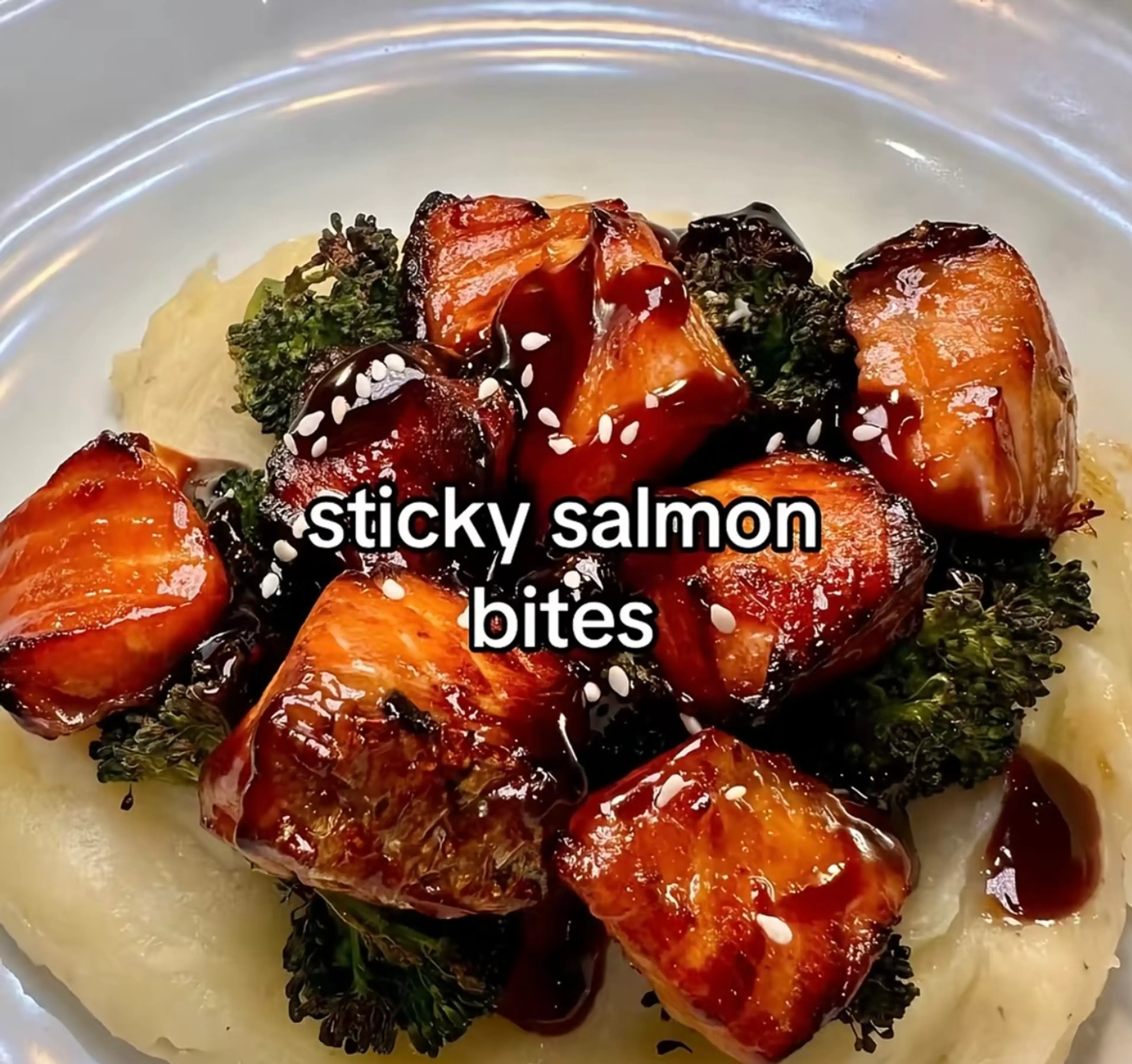 Sticky Salmon Bites