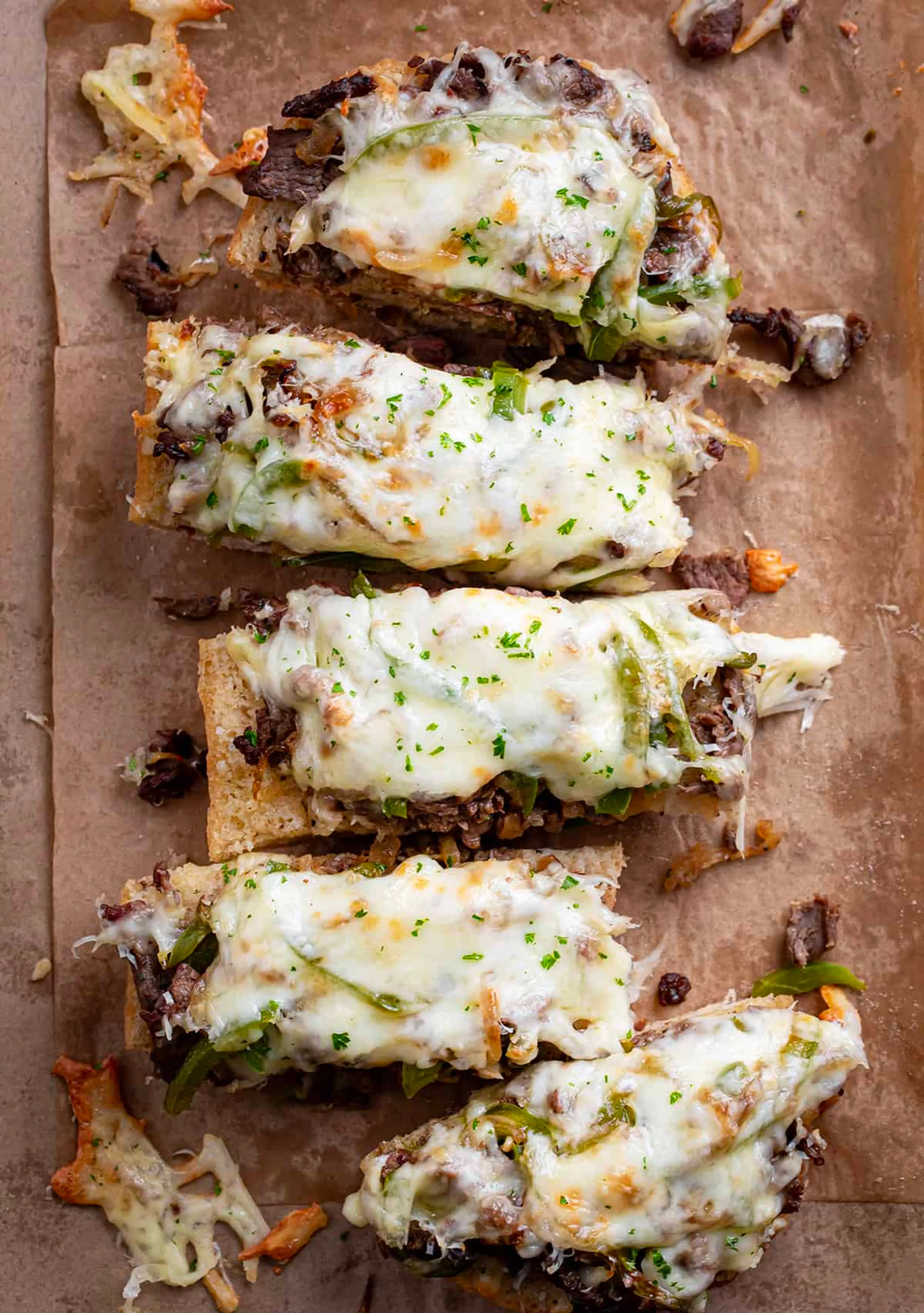 Philly Cheesesteak Garlic Bread