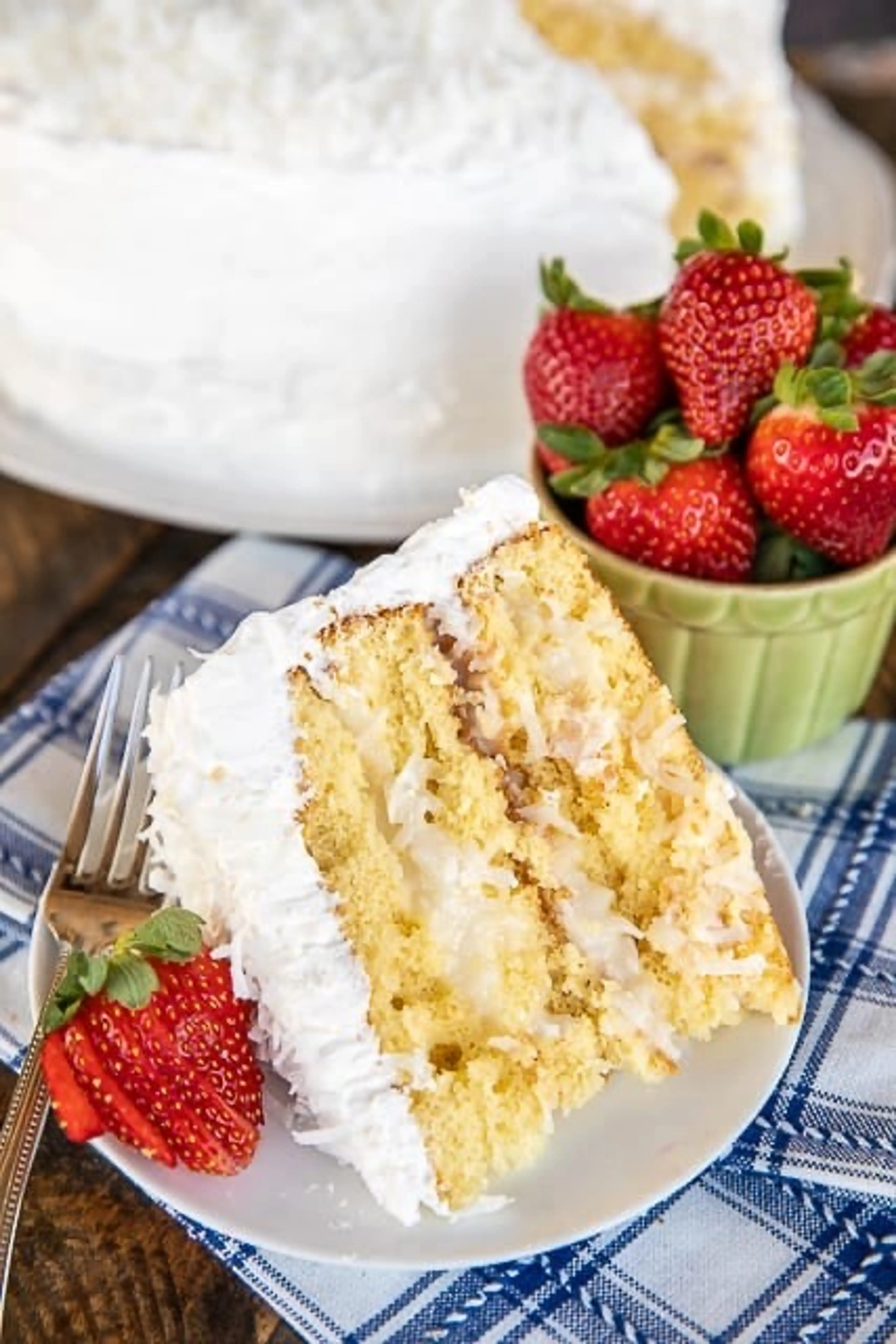 COCONUT-SOUR CREAM CAKE