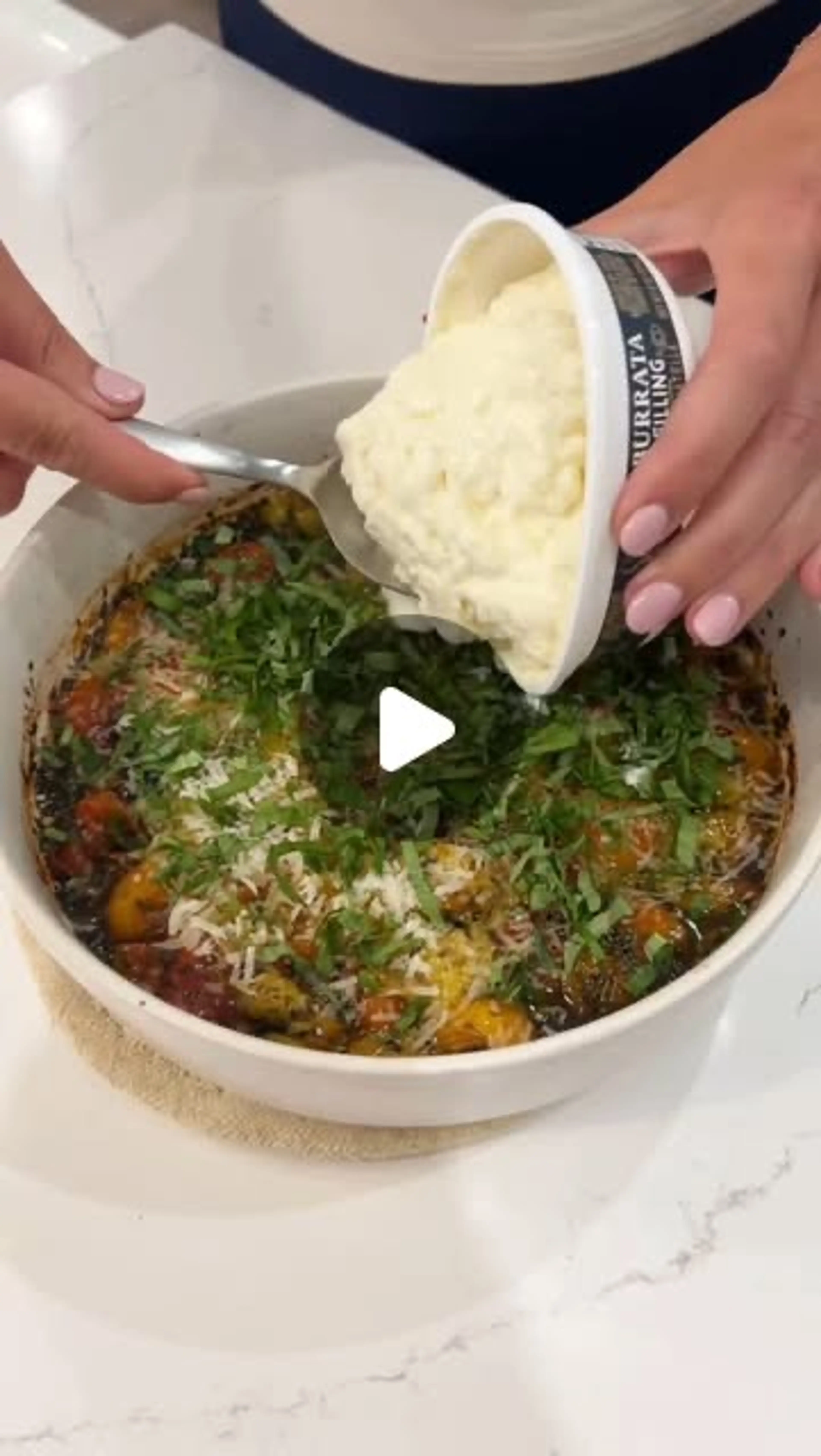 Roasted Tomato Burrata Dip