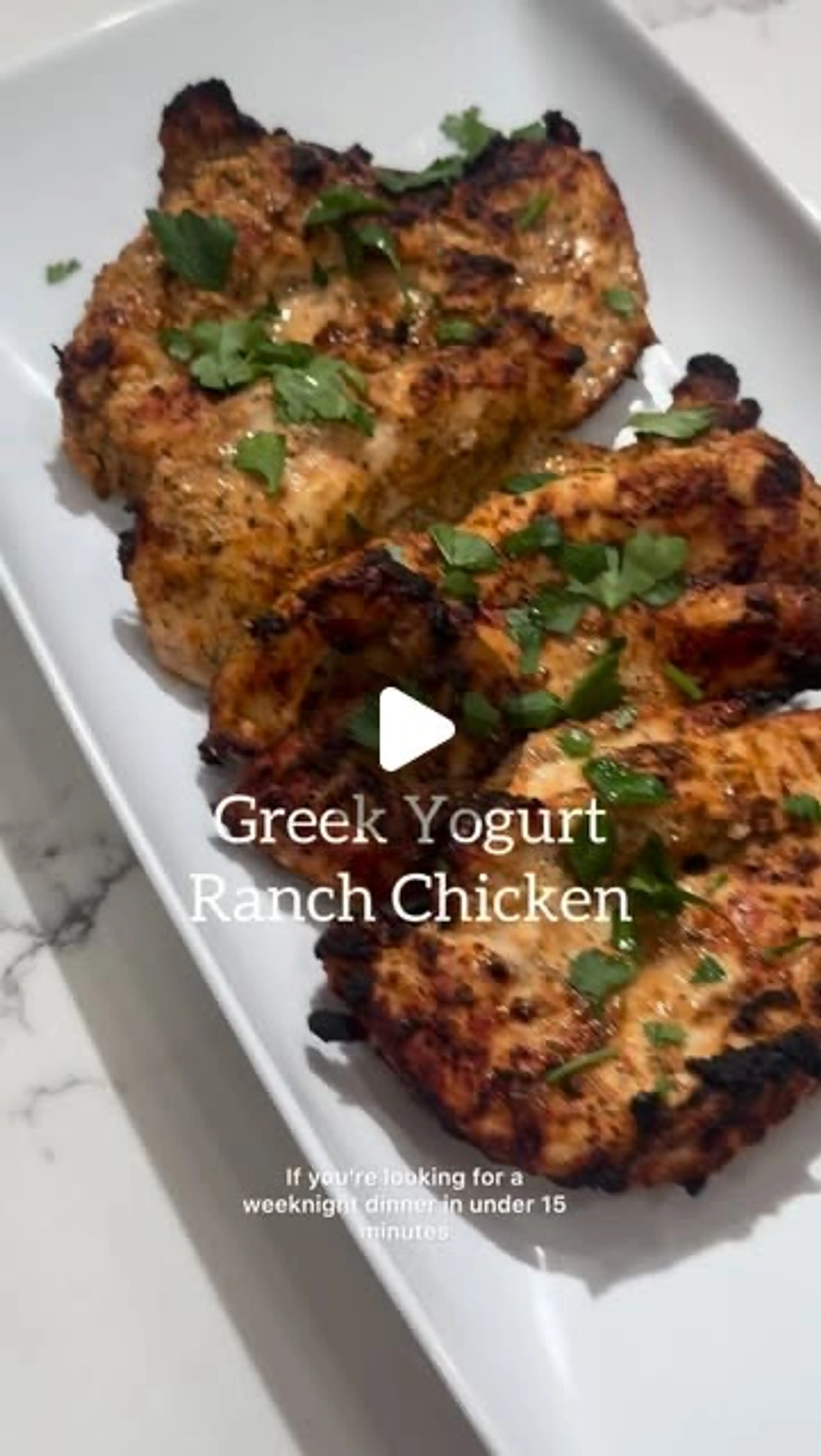 Greek Yogurt Ranch Chicken