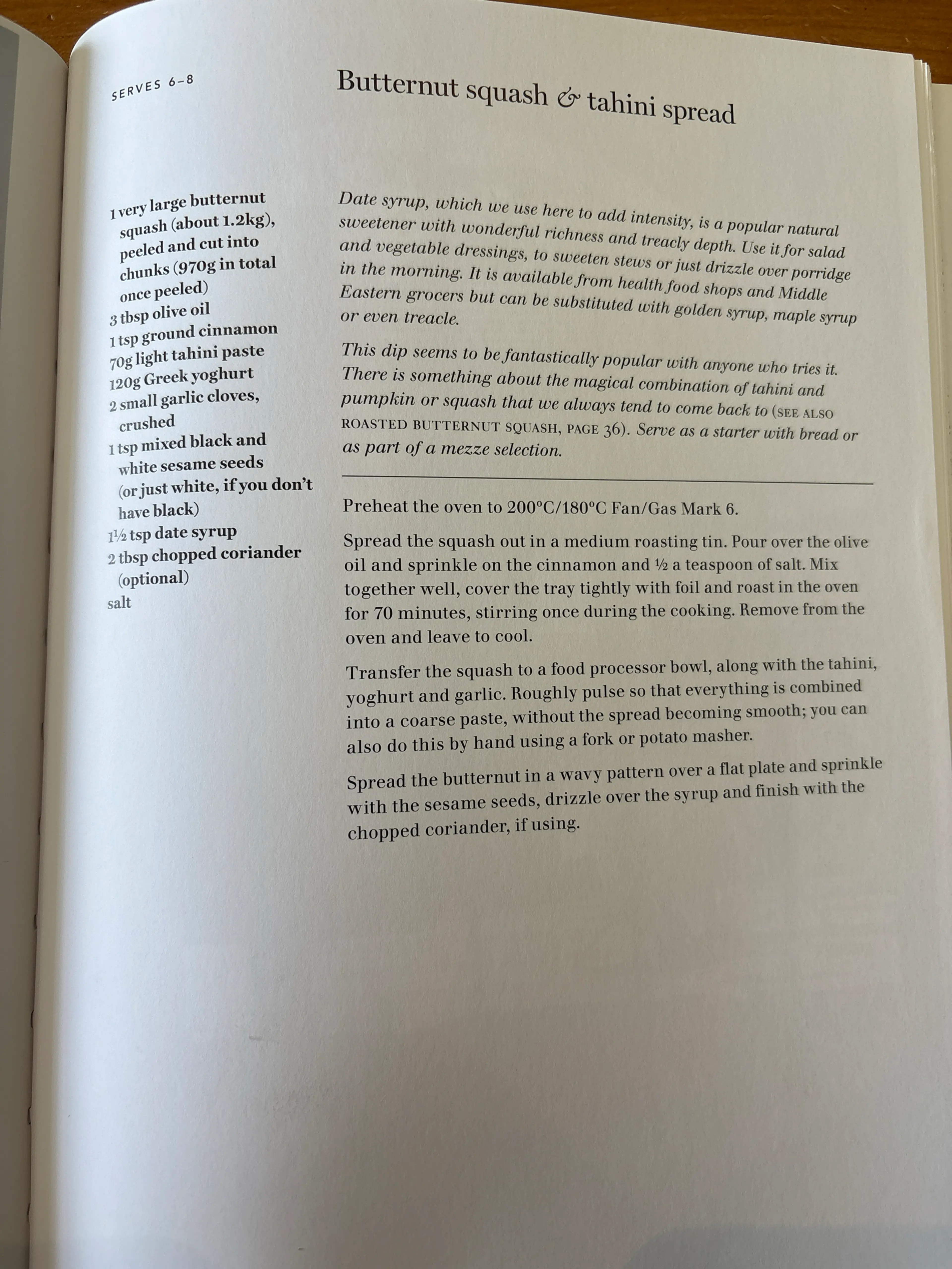 Butternut squash & tahini spread