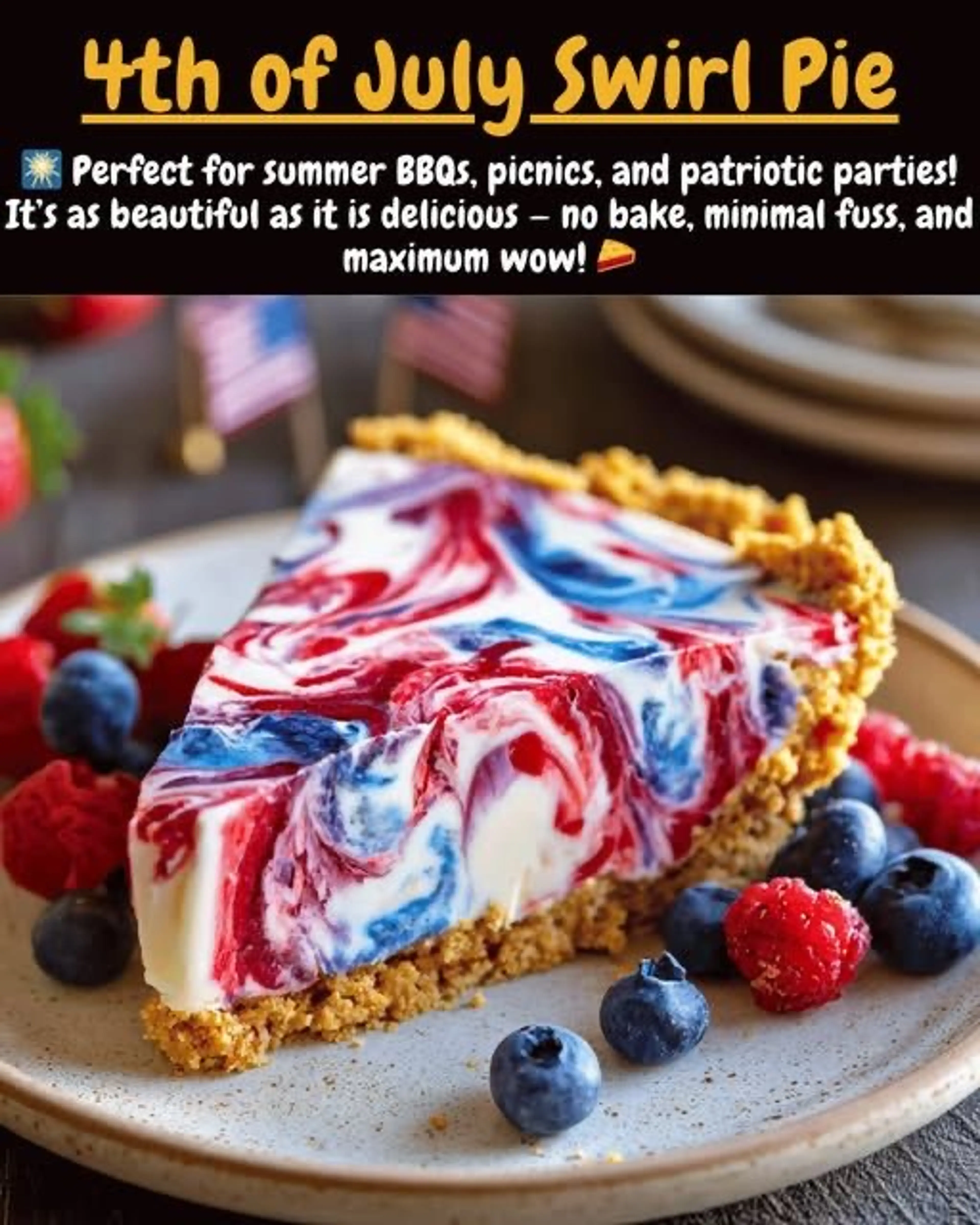 4th of July Swirl Pie