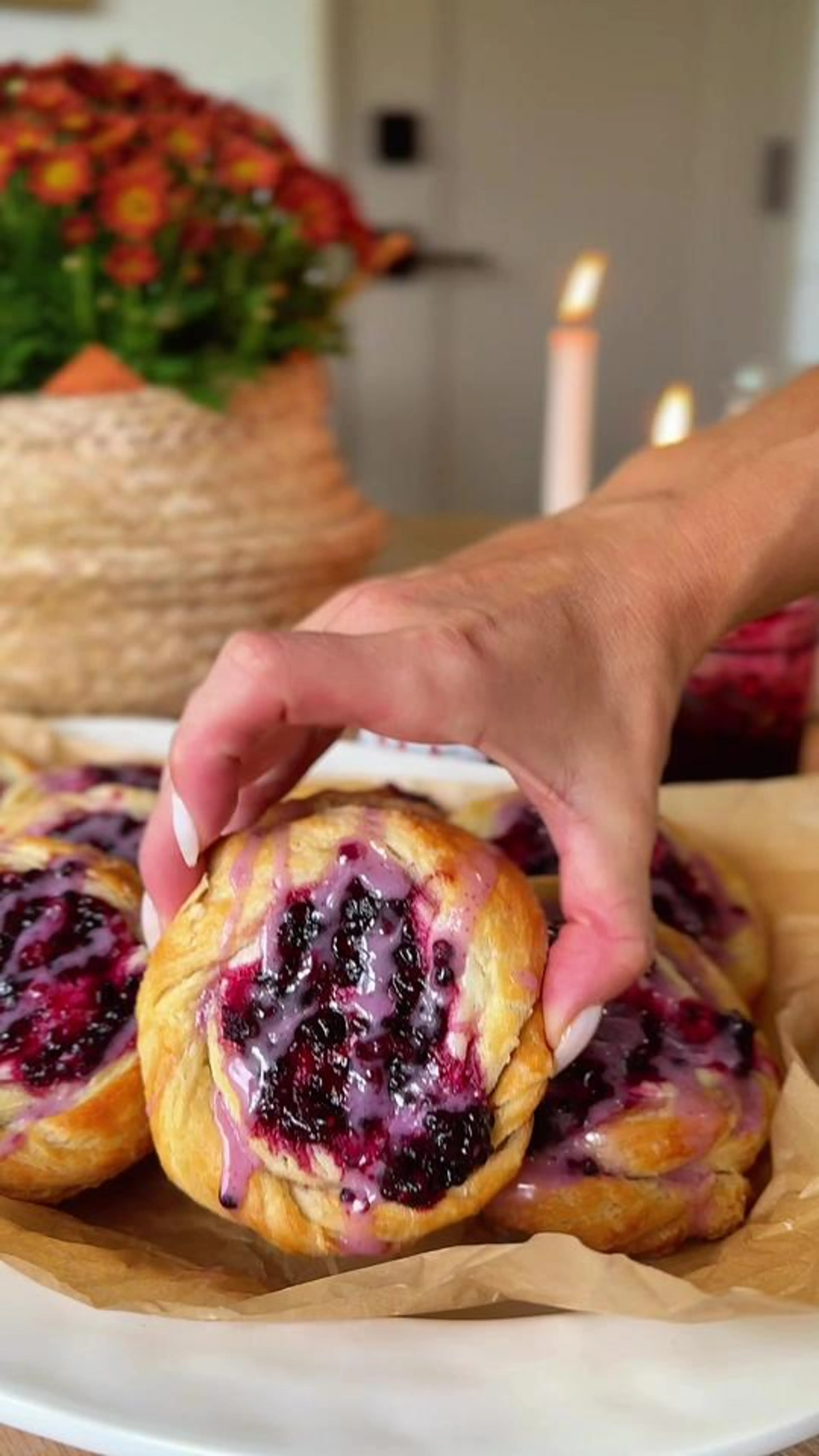 Blackberry Cream Cheese Danishes