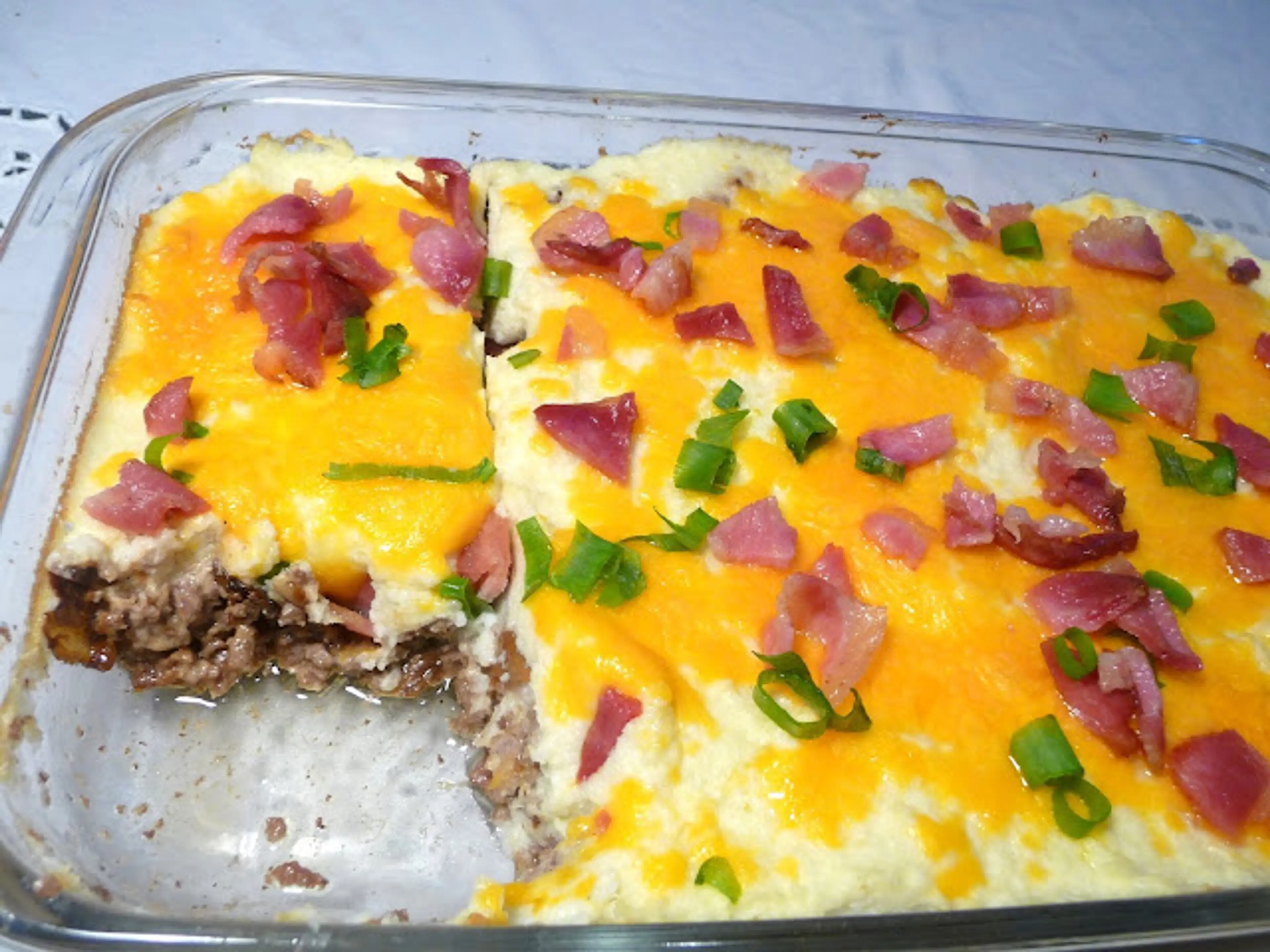 SALISBURY STEAK COTTAGE PIE CASSEROLE