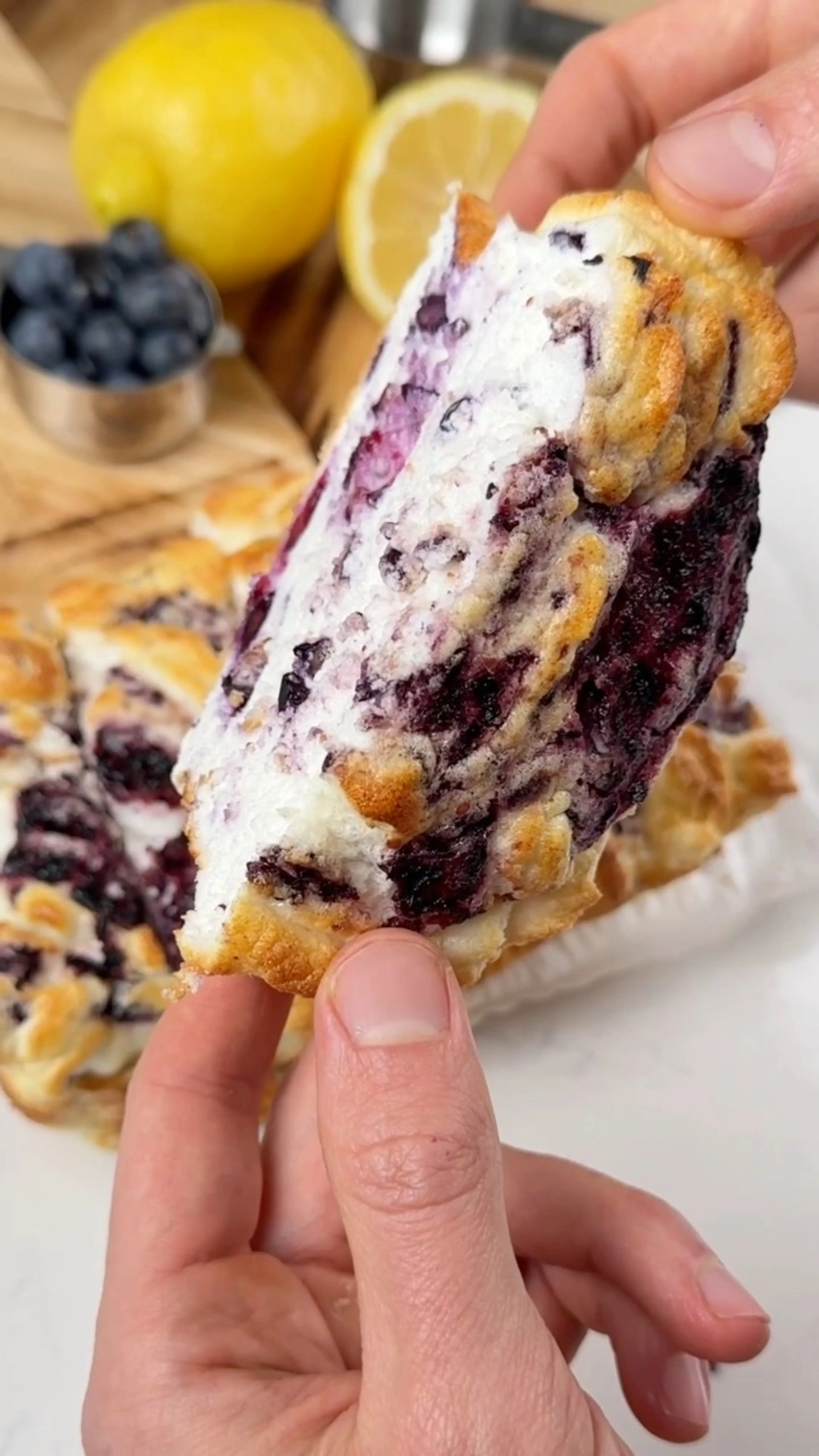 High Protein Lemon Blueberry Bread
