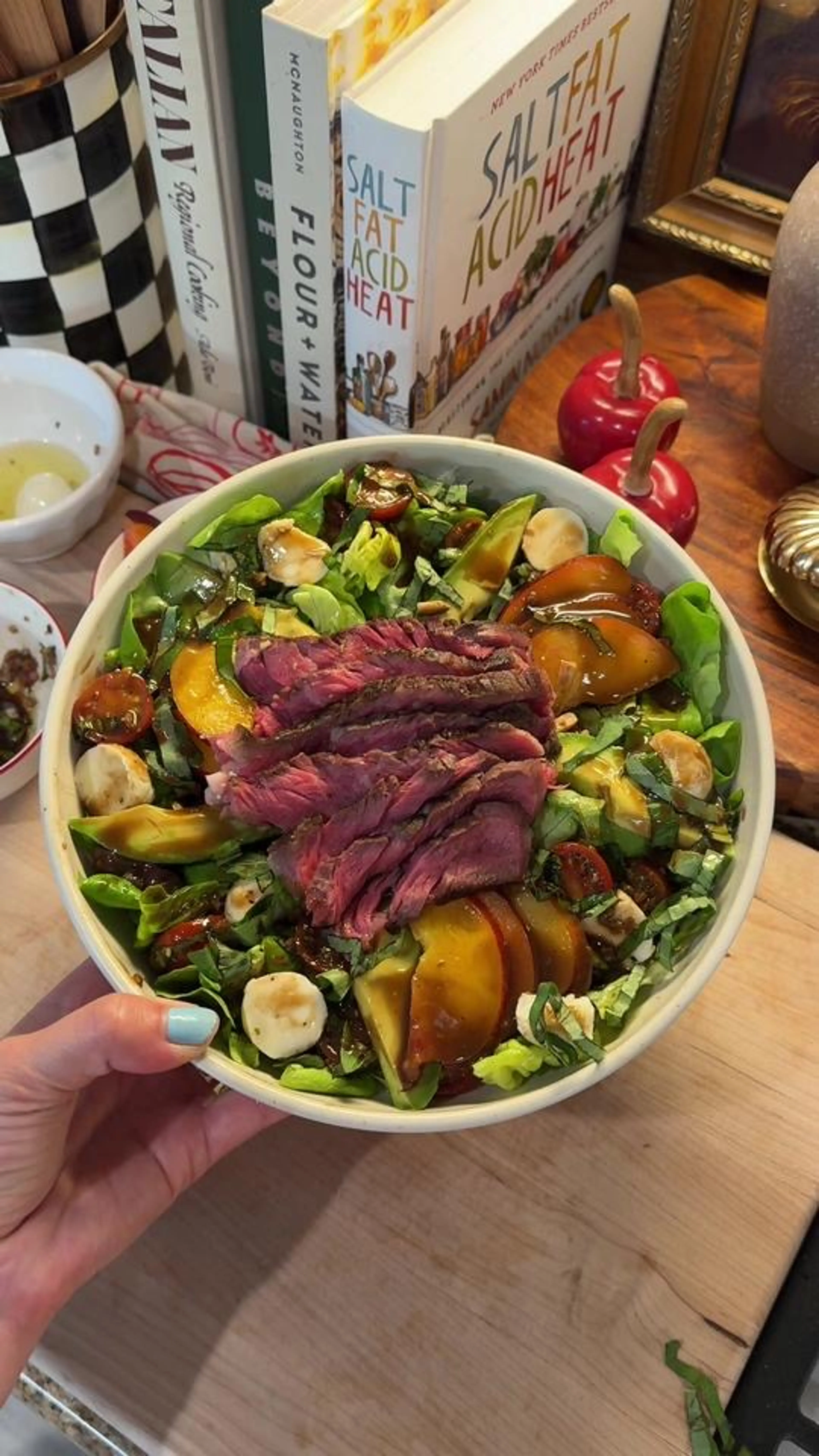 Caprese Inspired Steak Salad