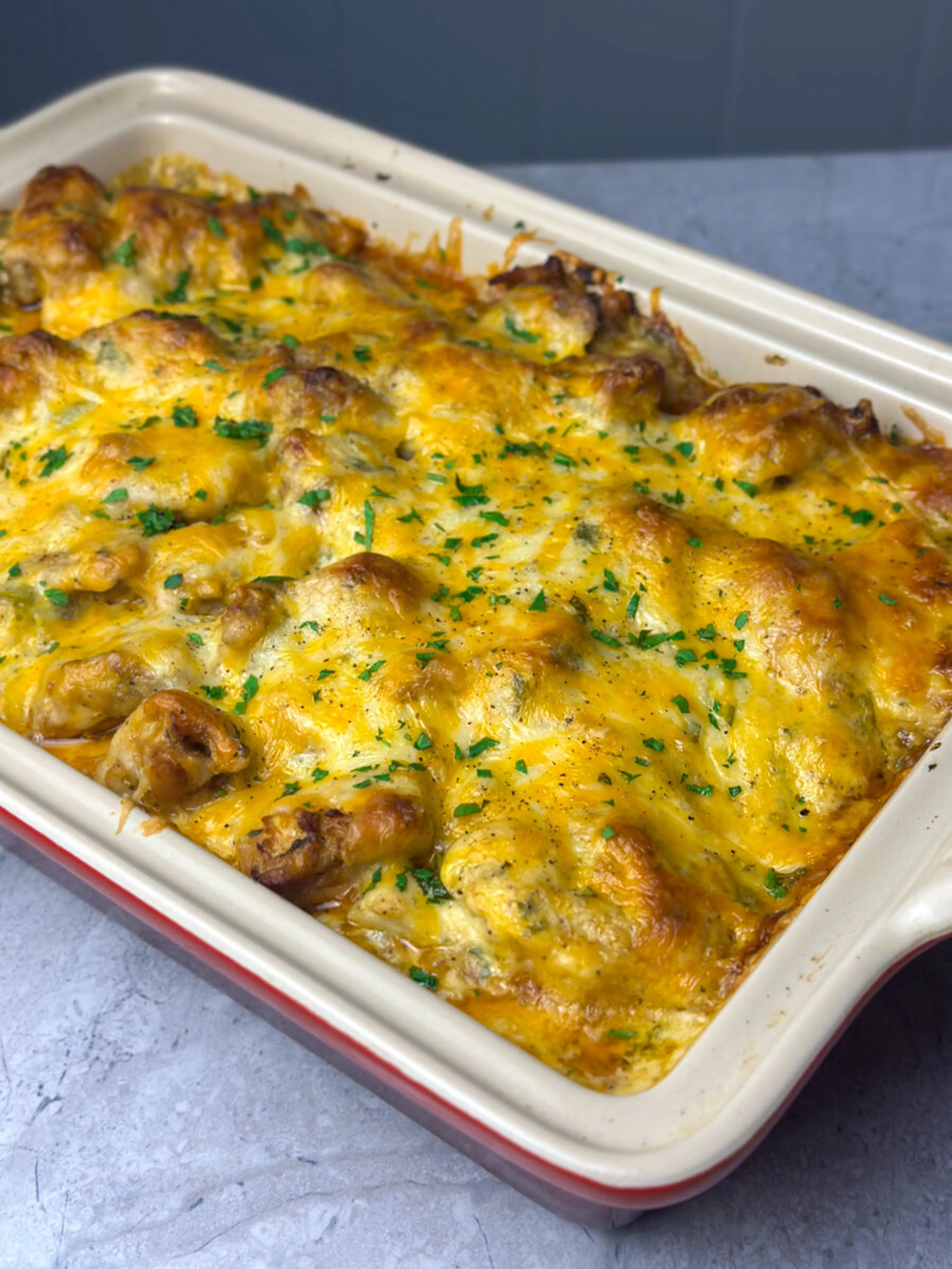 Cheesy Chicken Cauliflower Bake Recipe (Casserole)