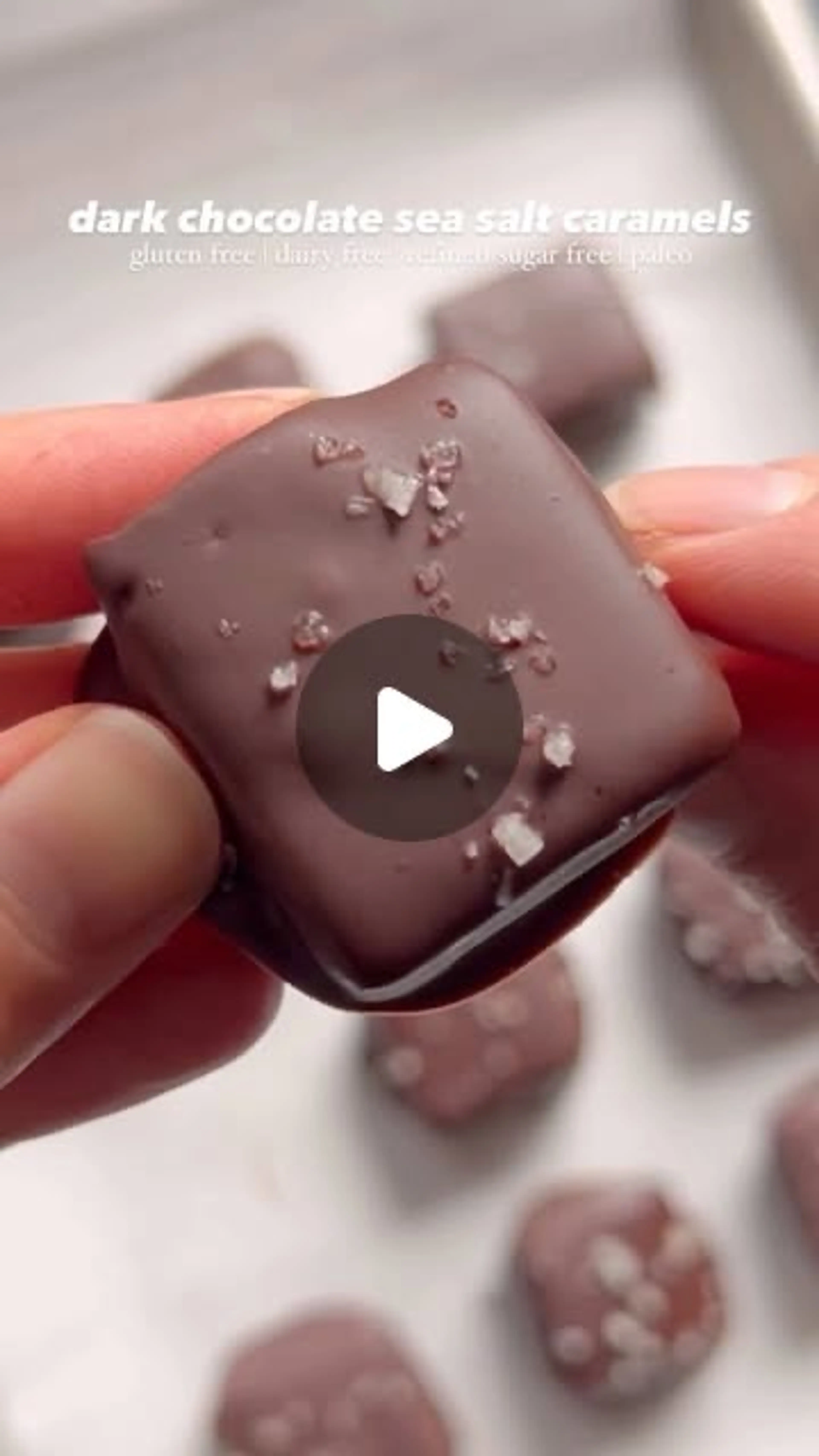 Vegan Chocolate Sea Salt Caramels