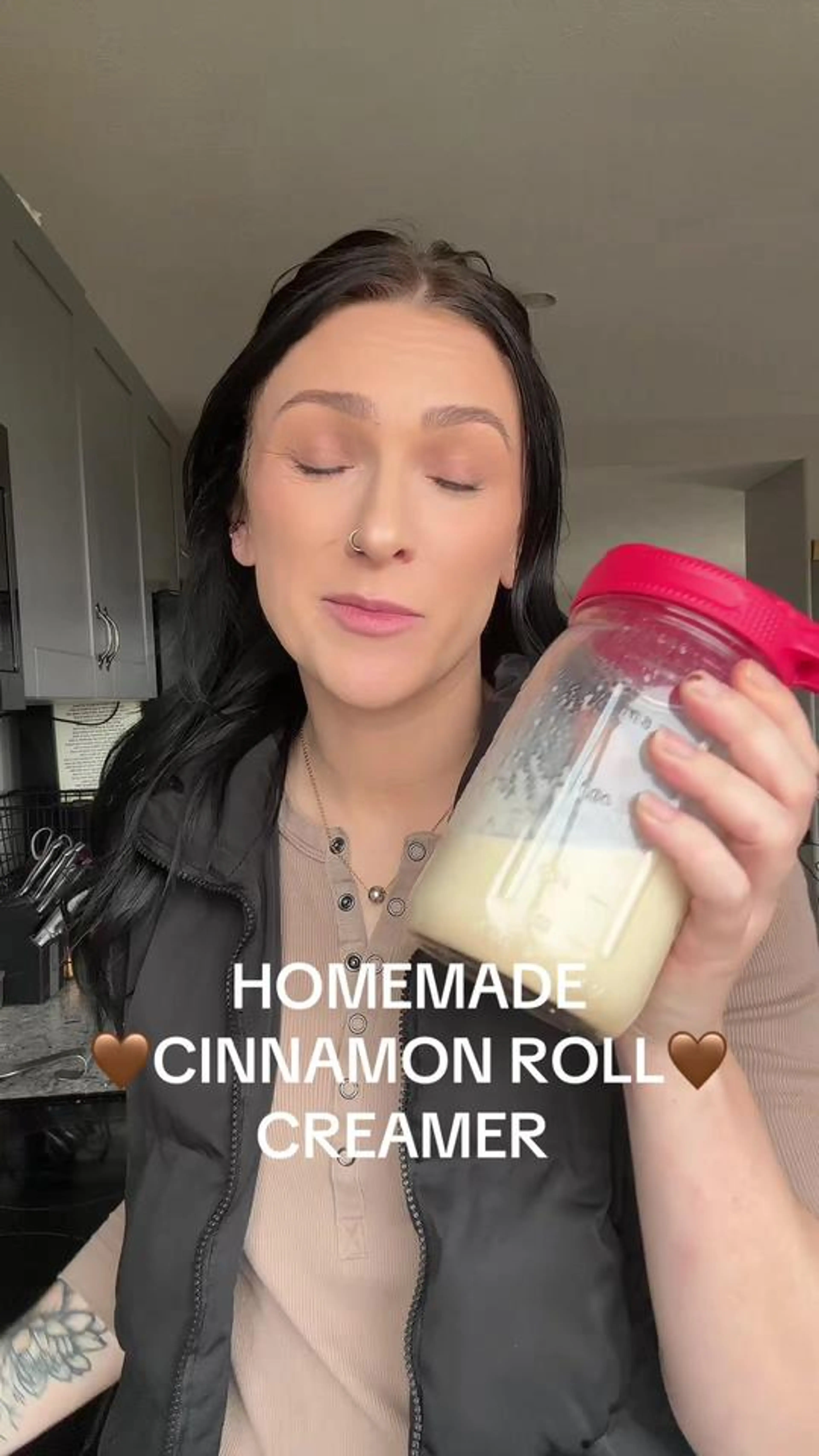 Homemade Cinnamon Roll Coffee Creamer