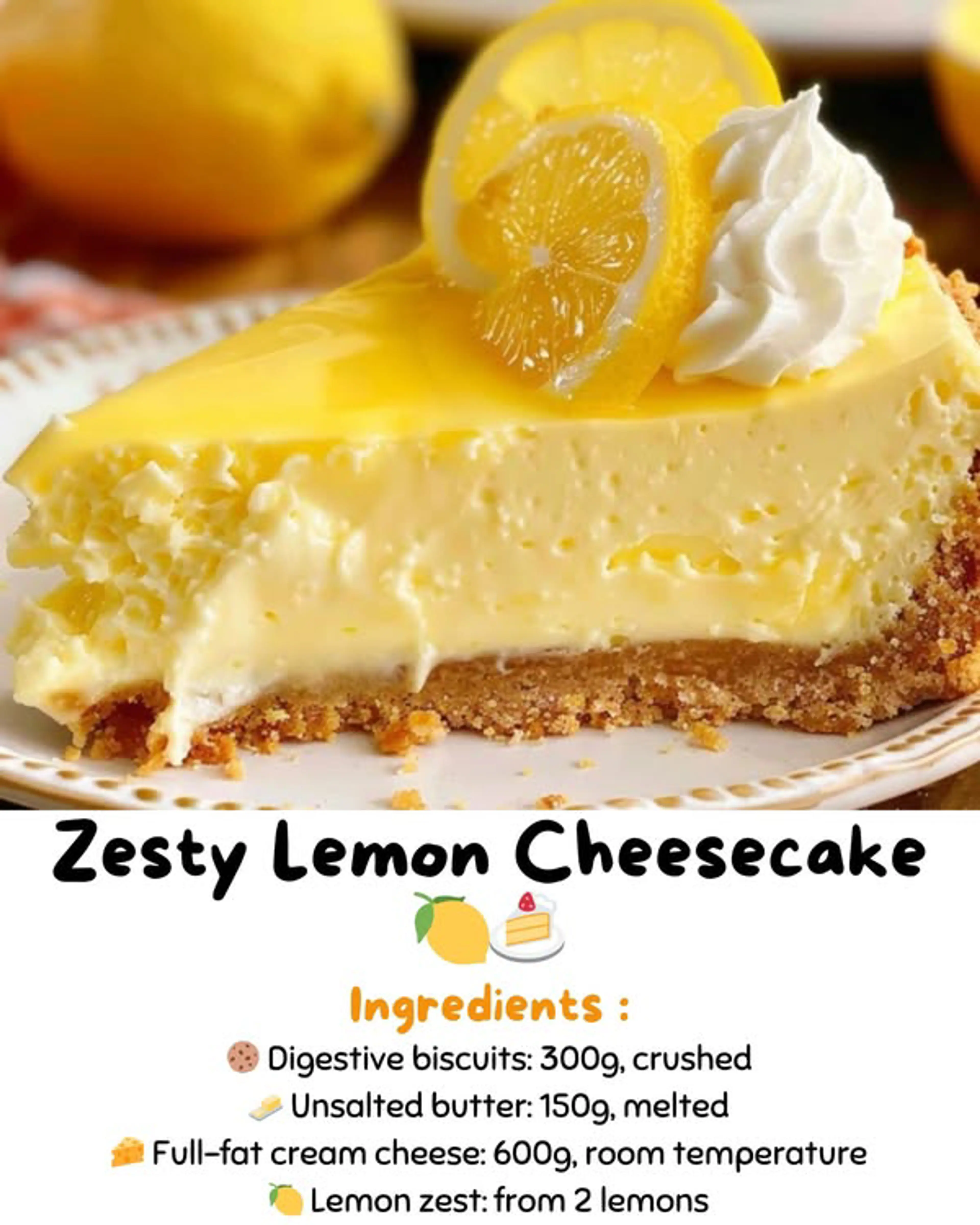 Zesty Lemon Cheesecake