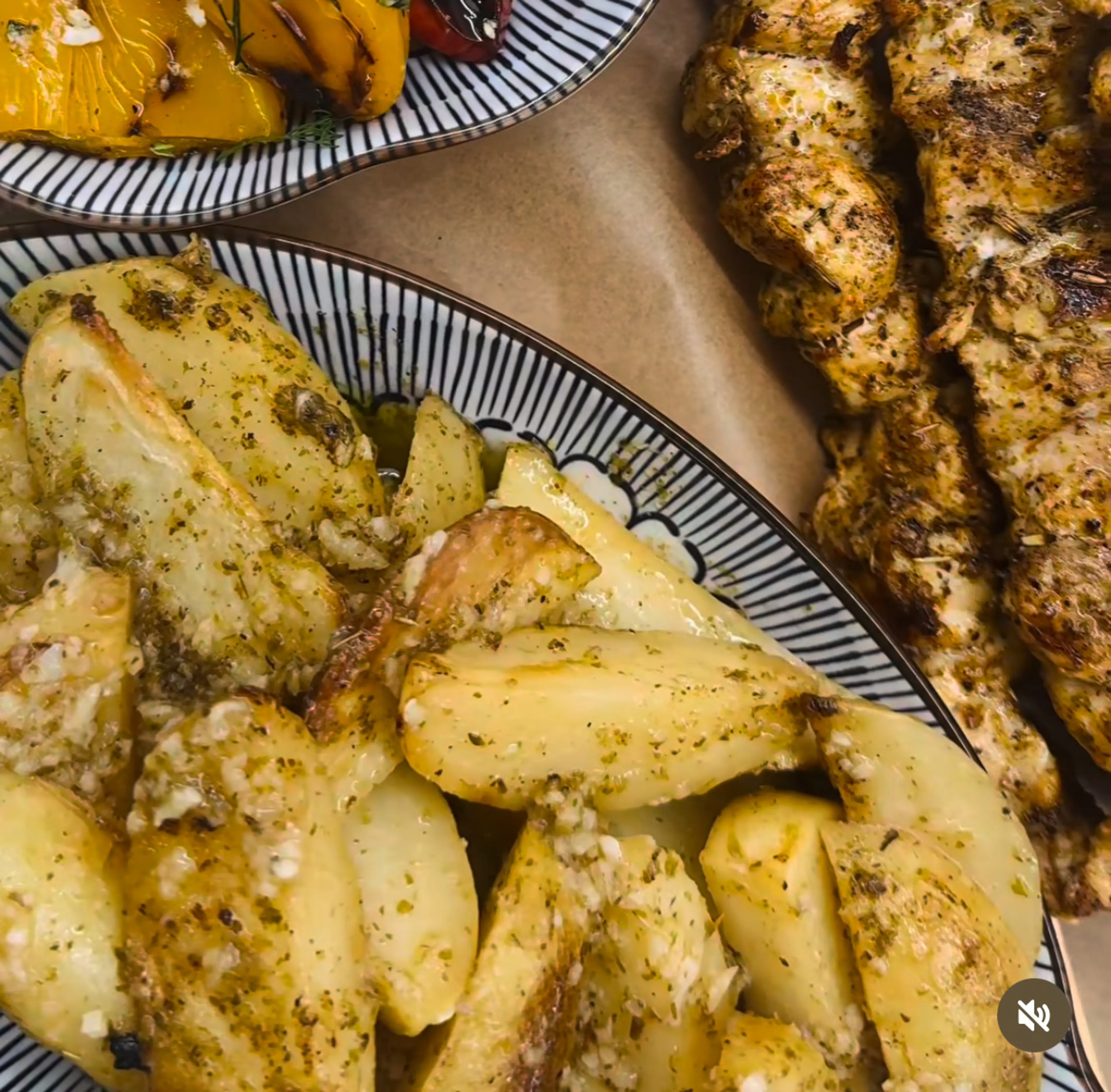 Lemony Greek potatoes