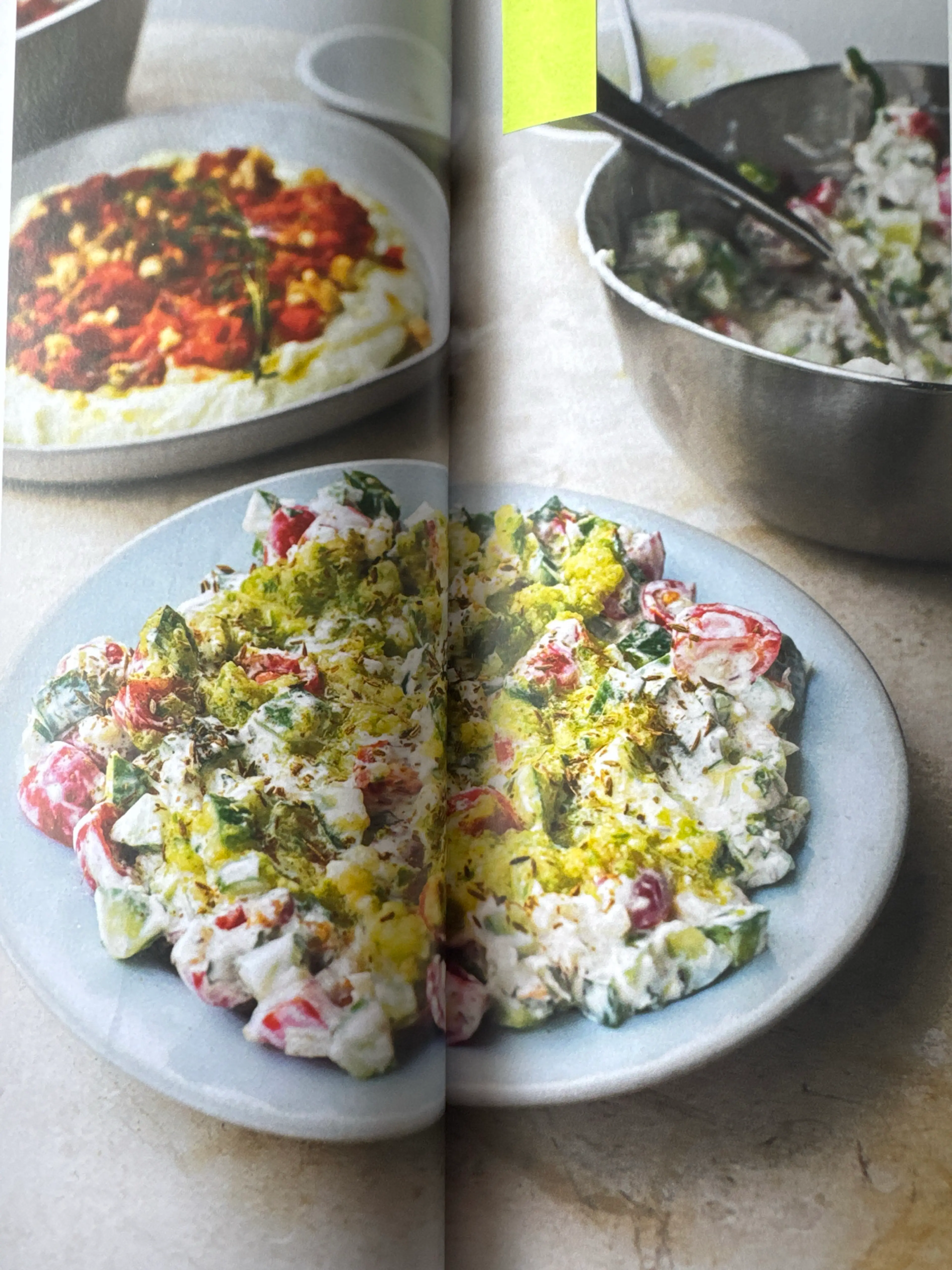 Tomato and cucumber raita