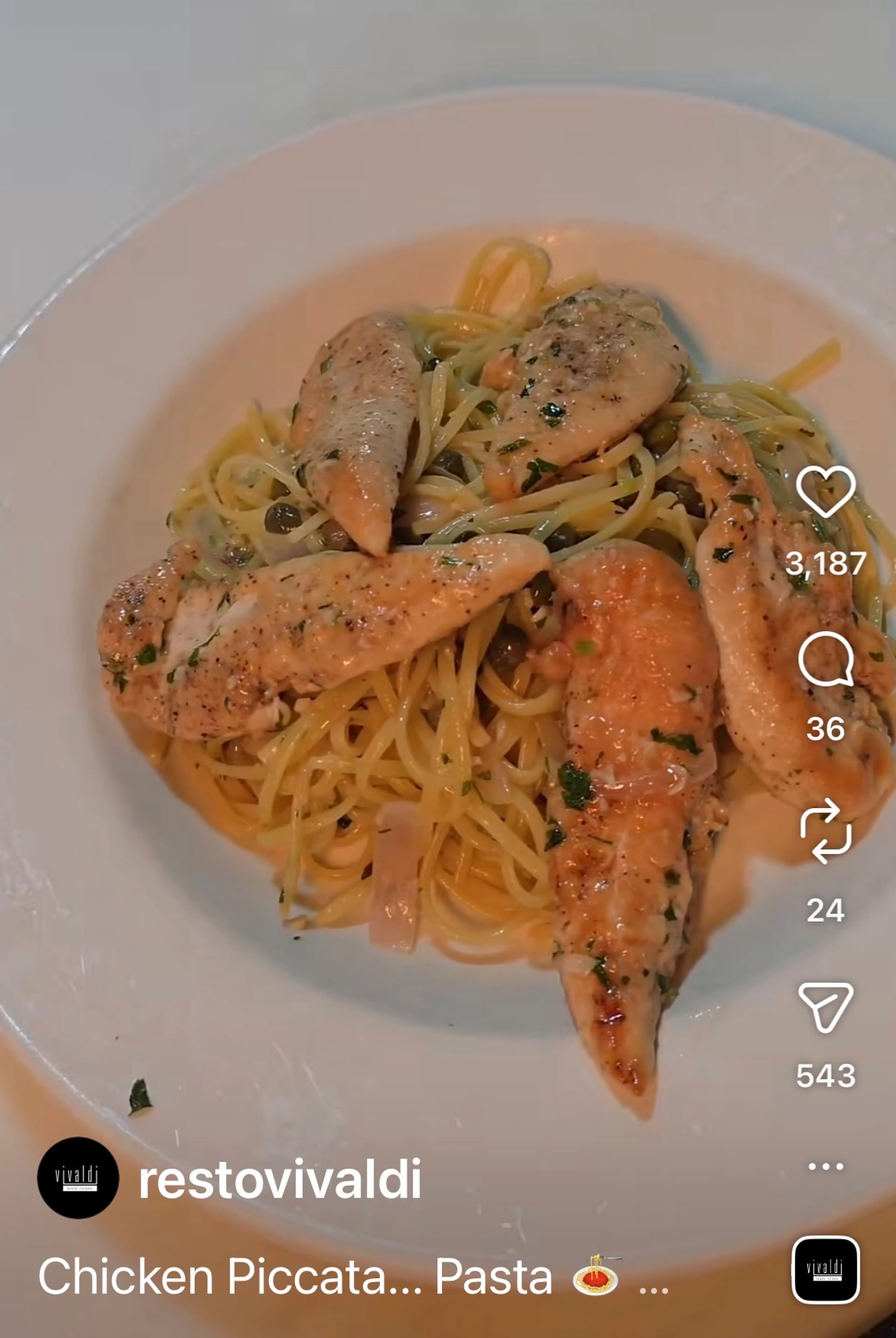 Chicken Piccata... Pasta