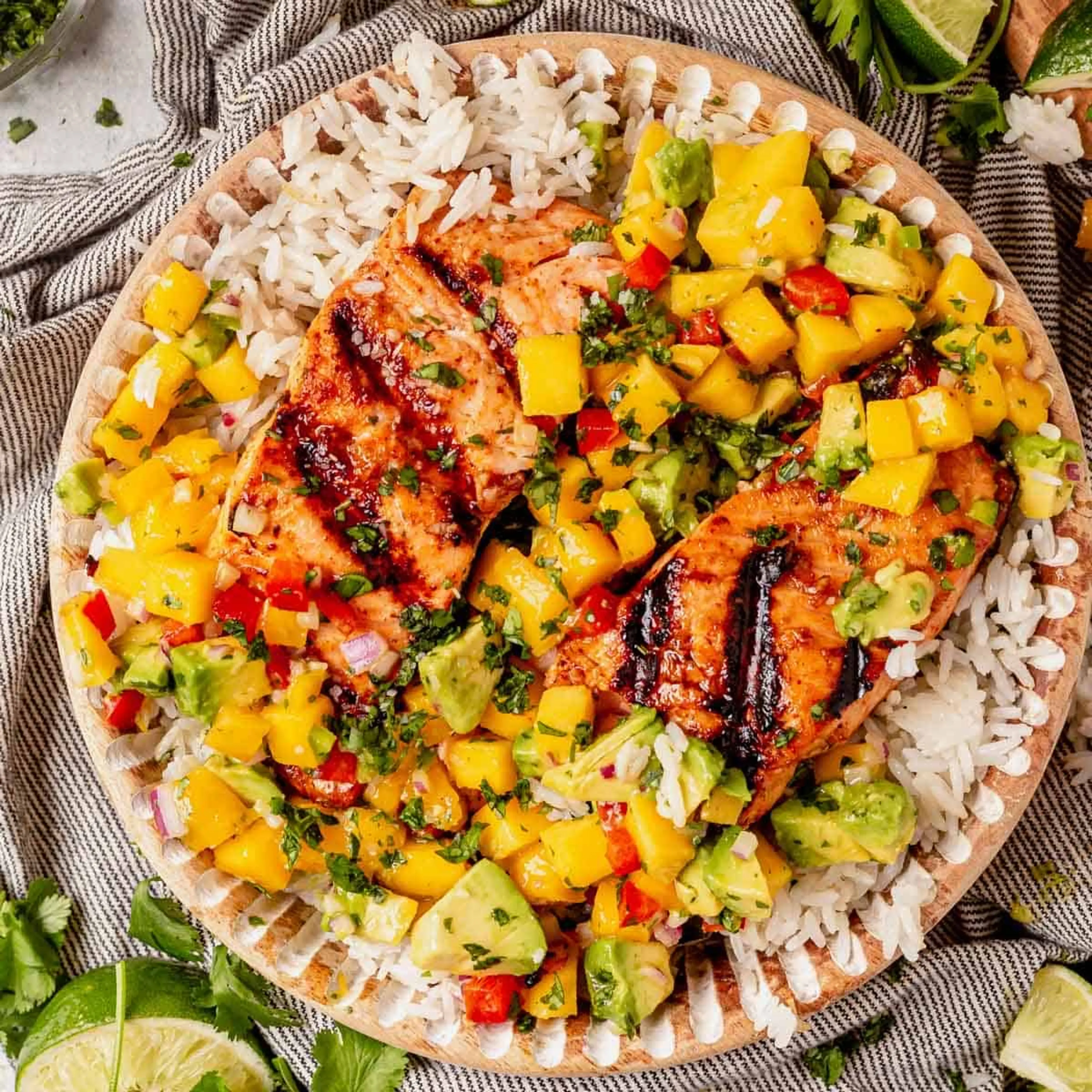 Salmon with Mango Salsa