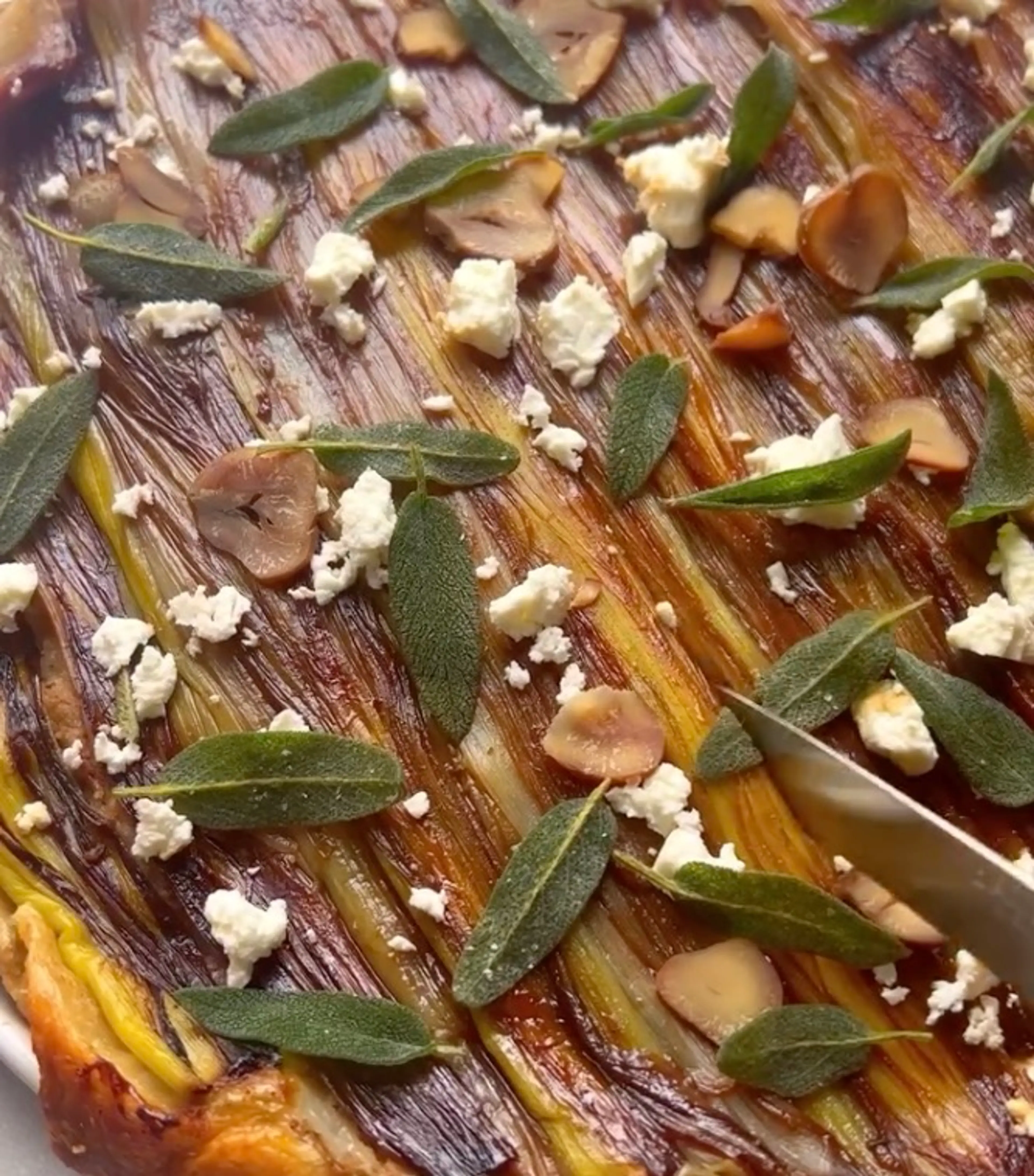 Leek and Chestnut Tart
