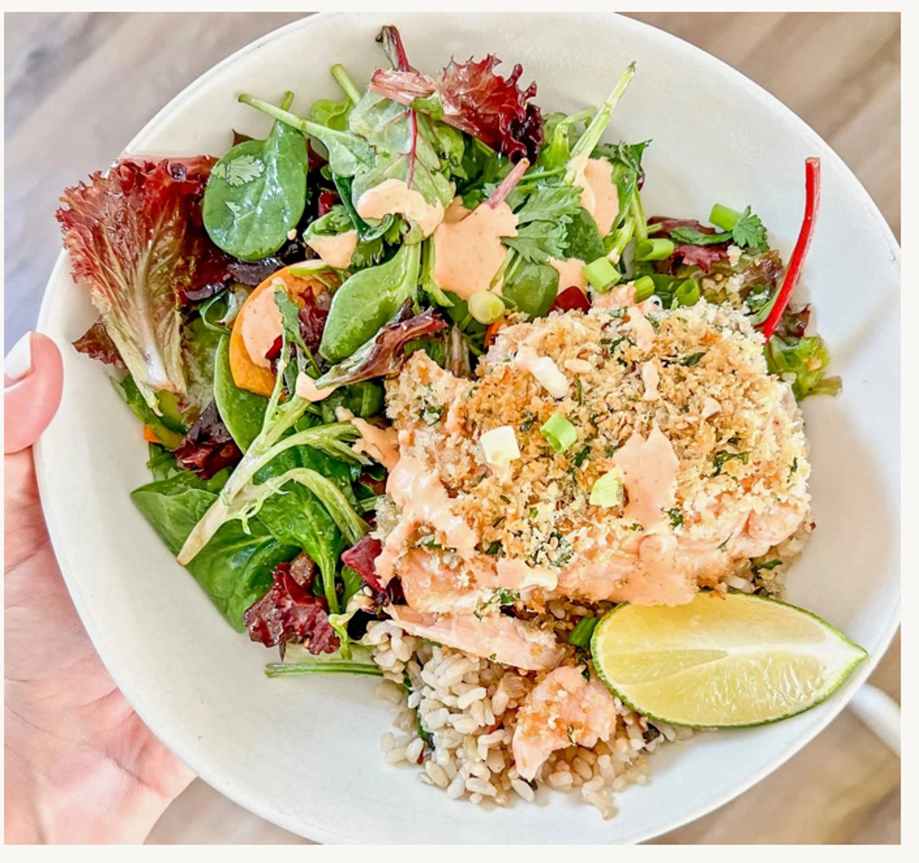 Salmon Crunch Bowl