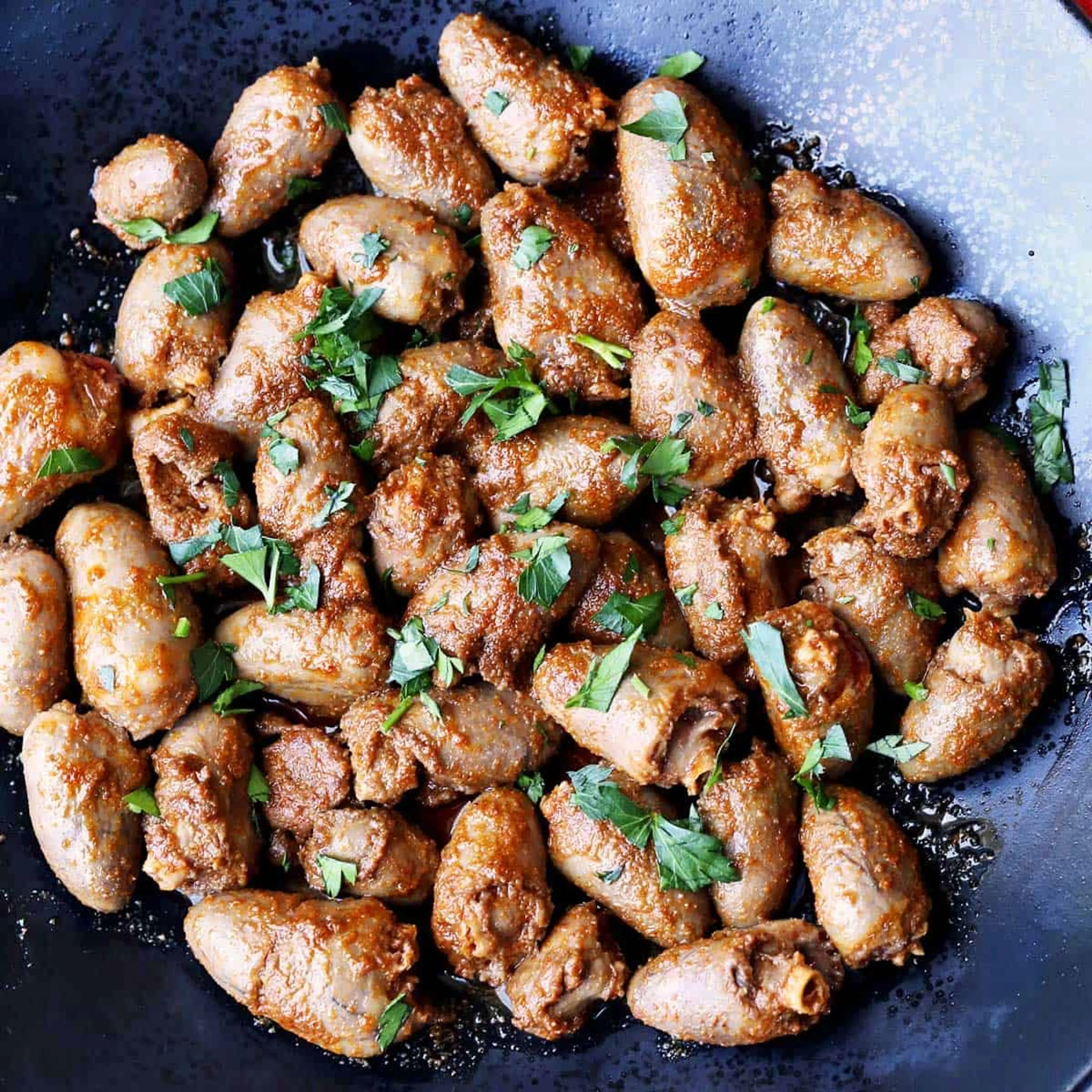 Sautéed Chicken Hearts