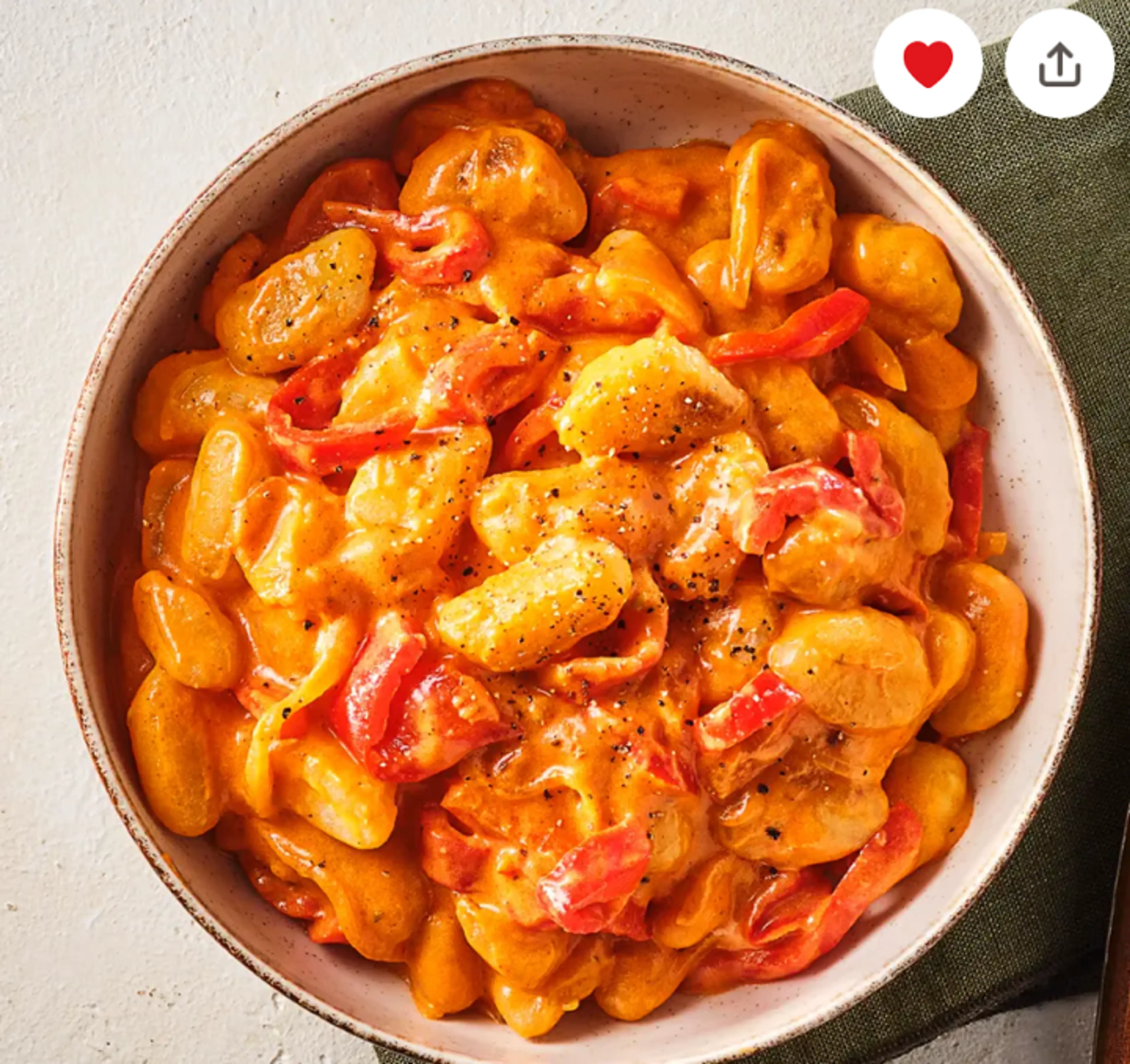 Paprika-Rahm-Gnocchi
