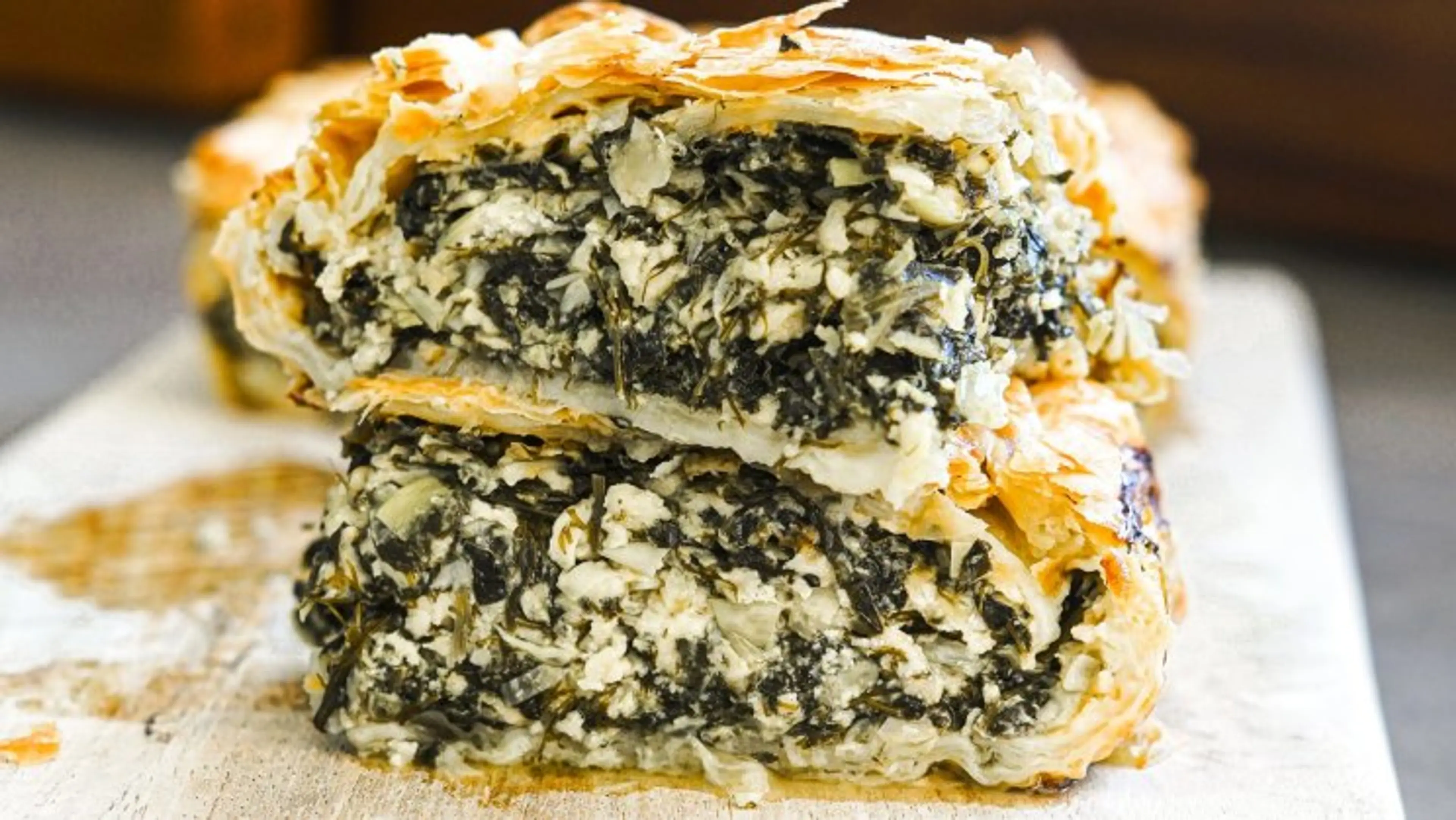 Haloumi spanakopita