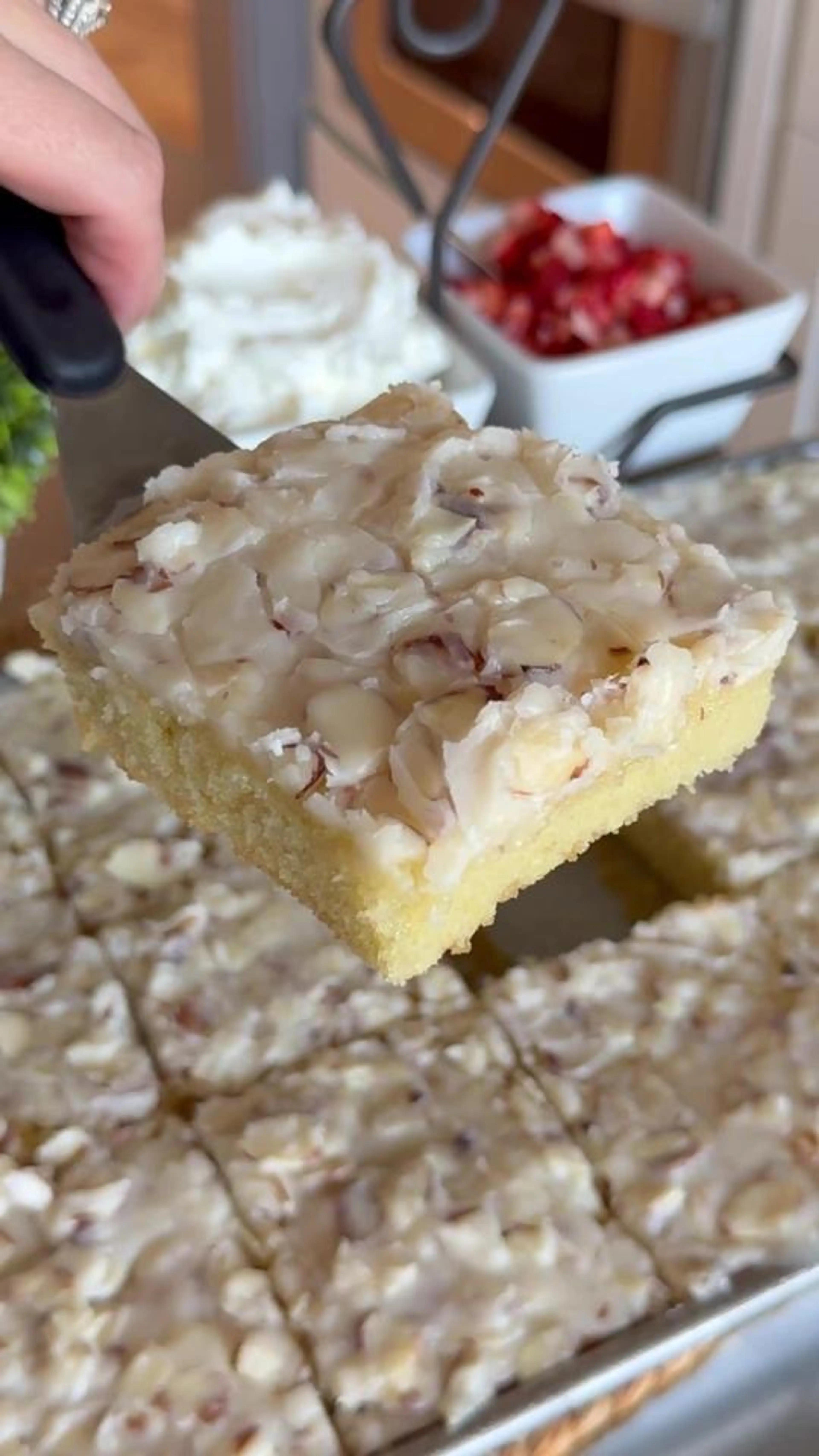 White Texas Sheet Cake Recipe on Dinnerin321 Dot Com #cake #