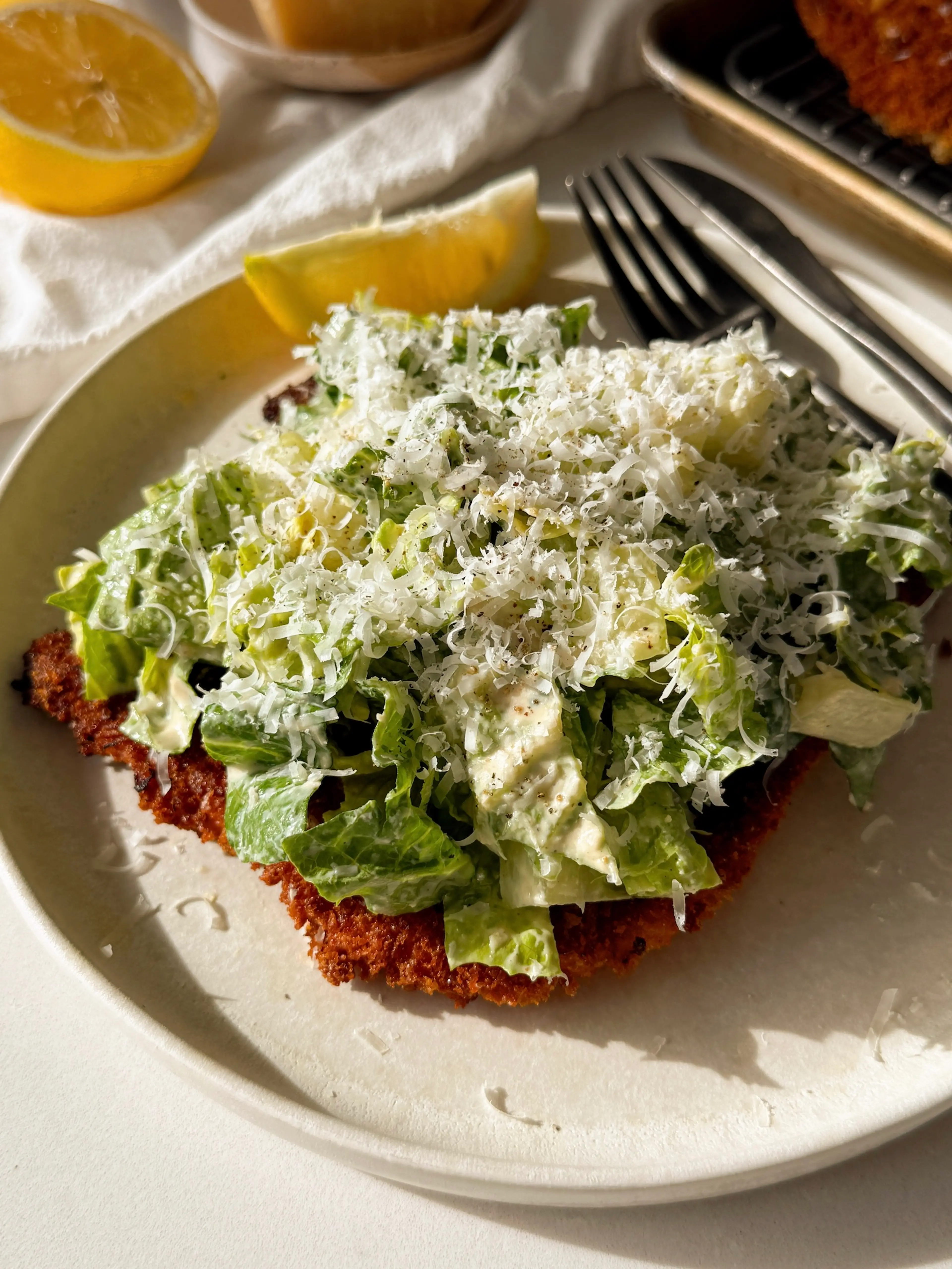 Crispy Chicken Caesar Salad