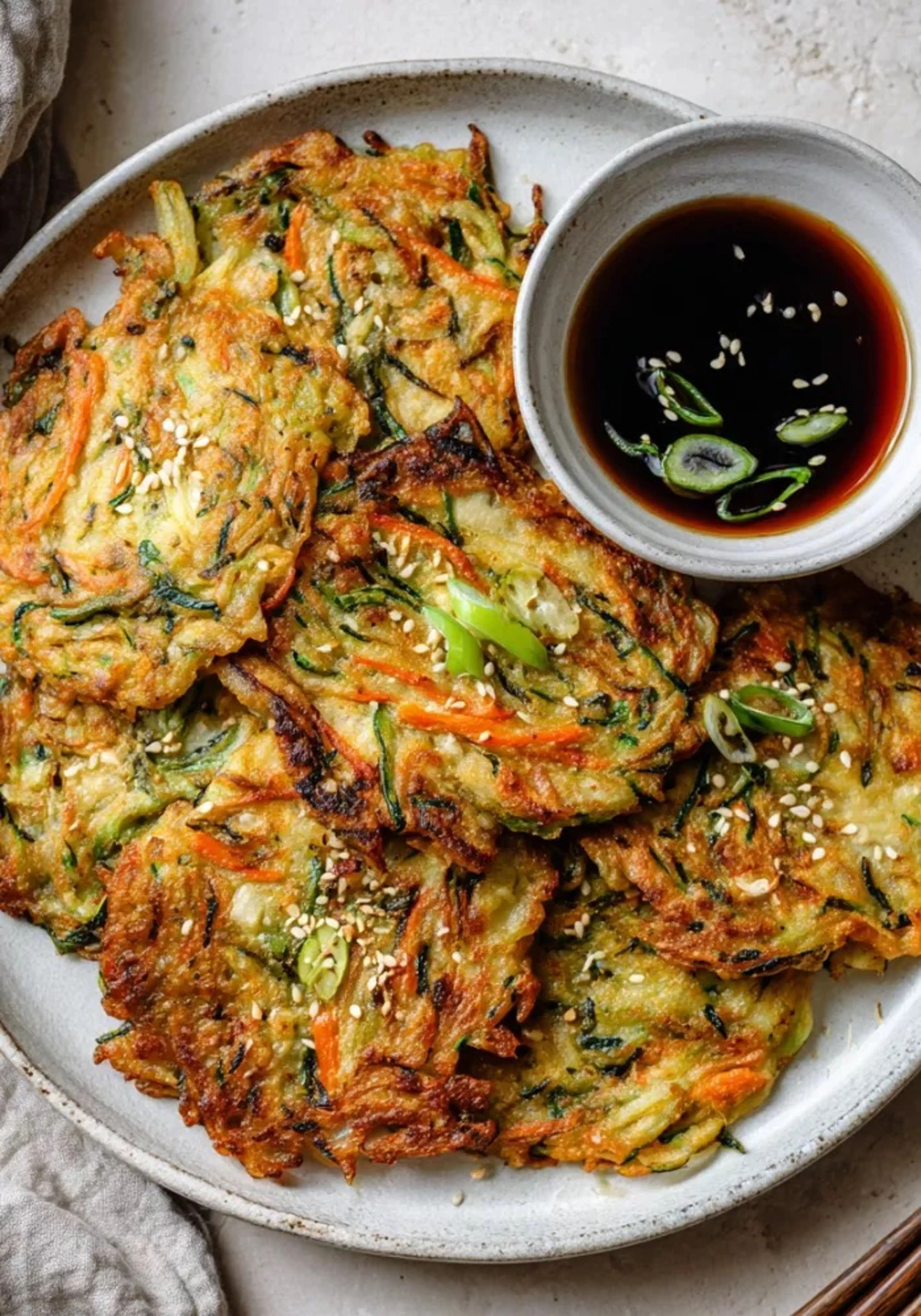 Korean Veggie Pancakes (Yachaejeon) Recipe