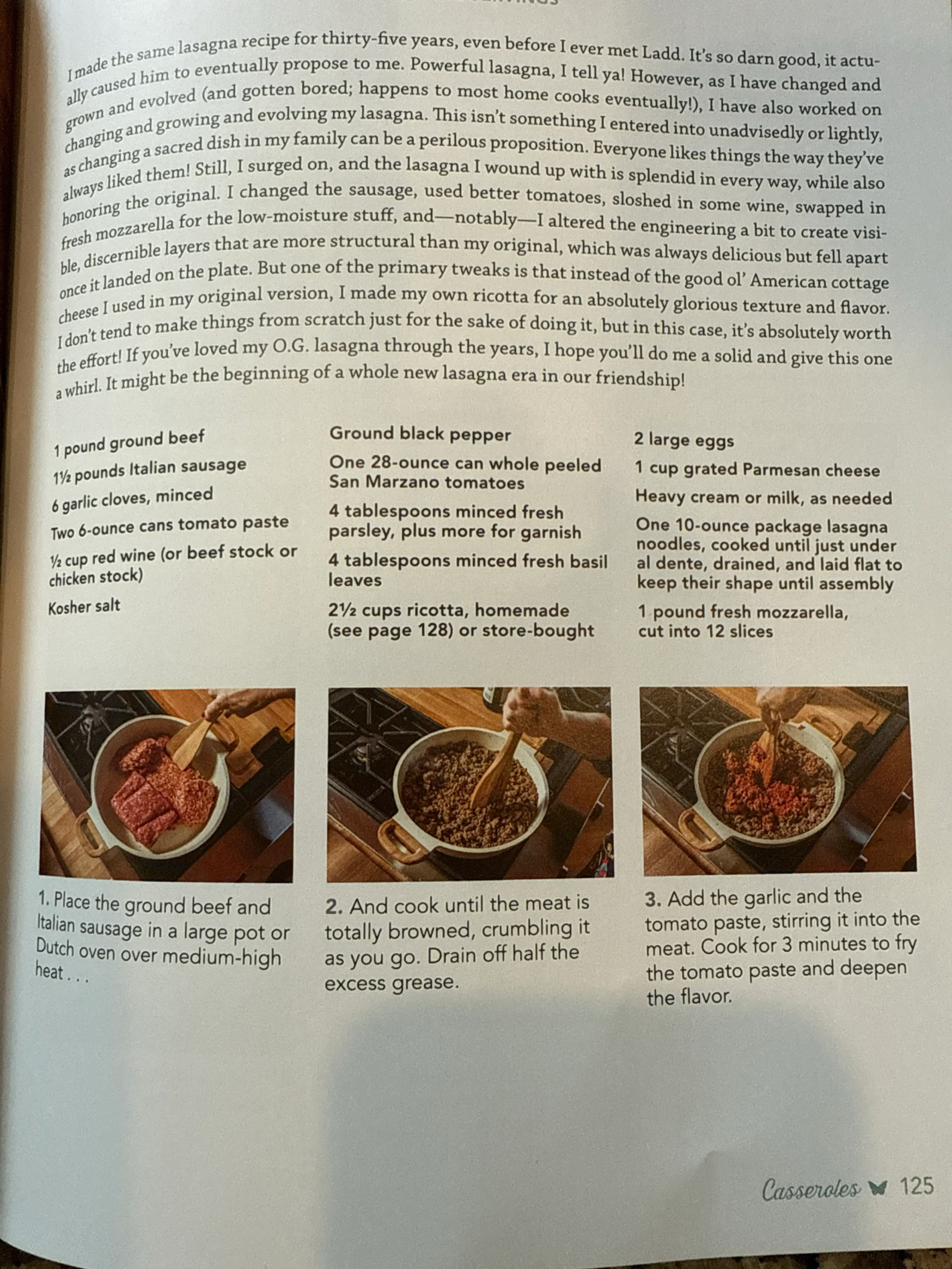 MEATY, CHEESY LASAGNA (Pioneer Woman)