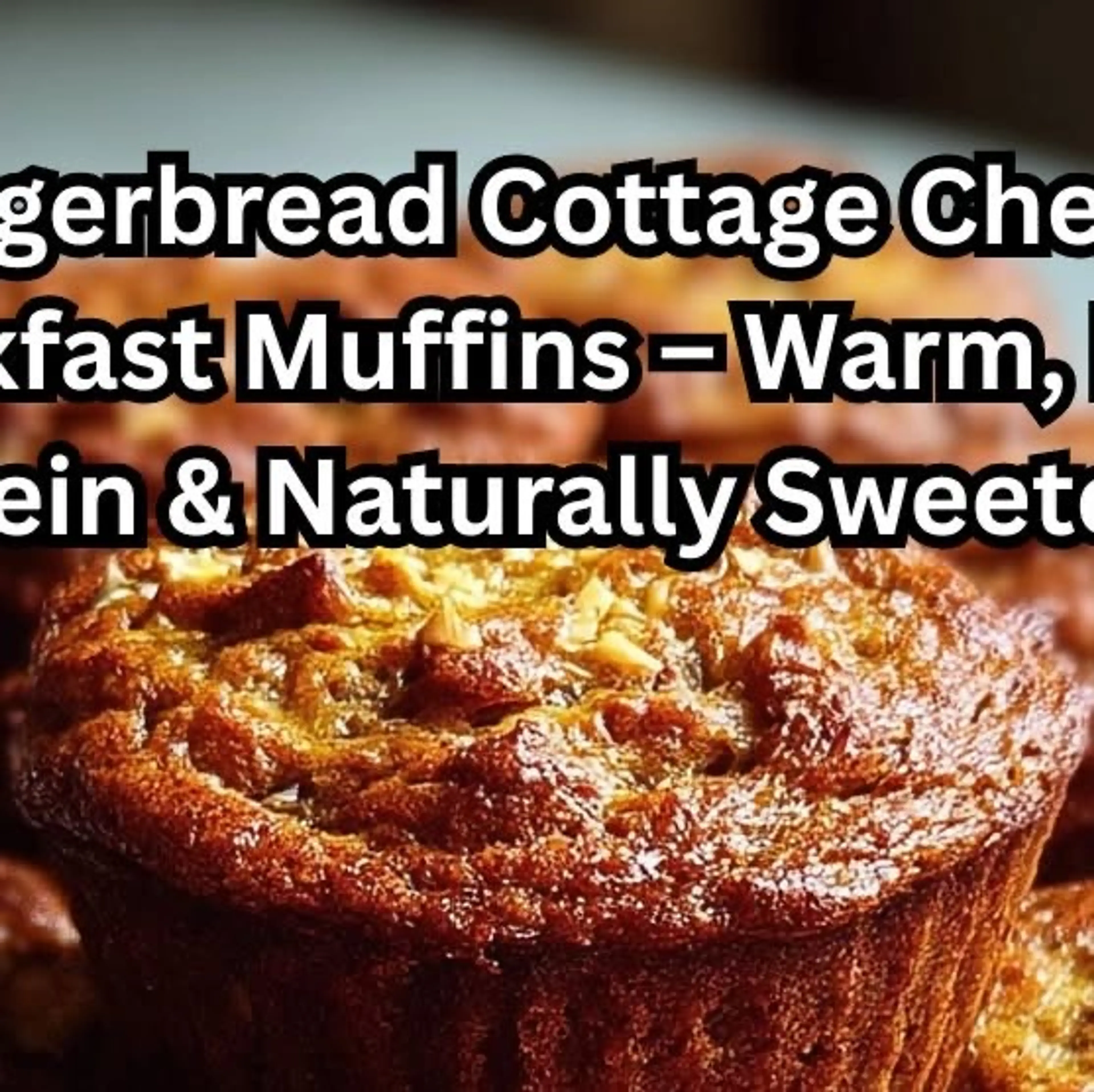 Gingerbread Cottage Cheese Breakfast Muffins